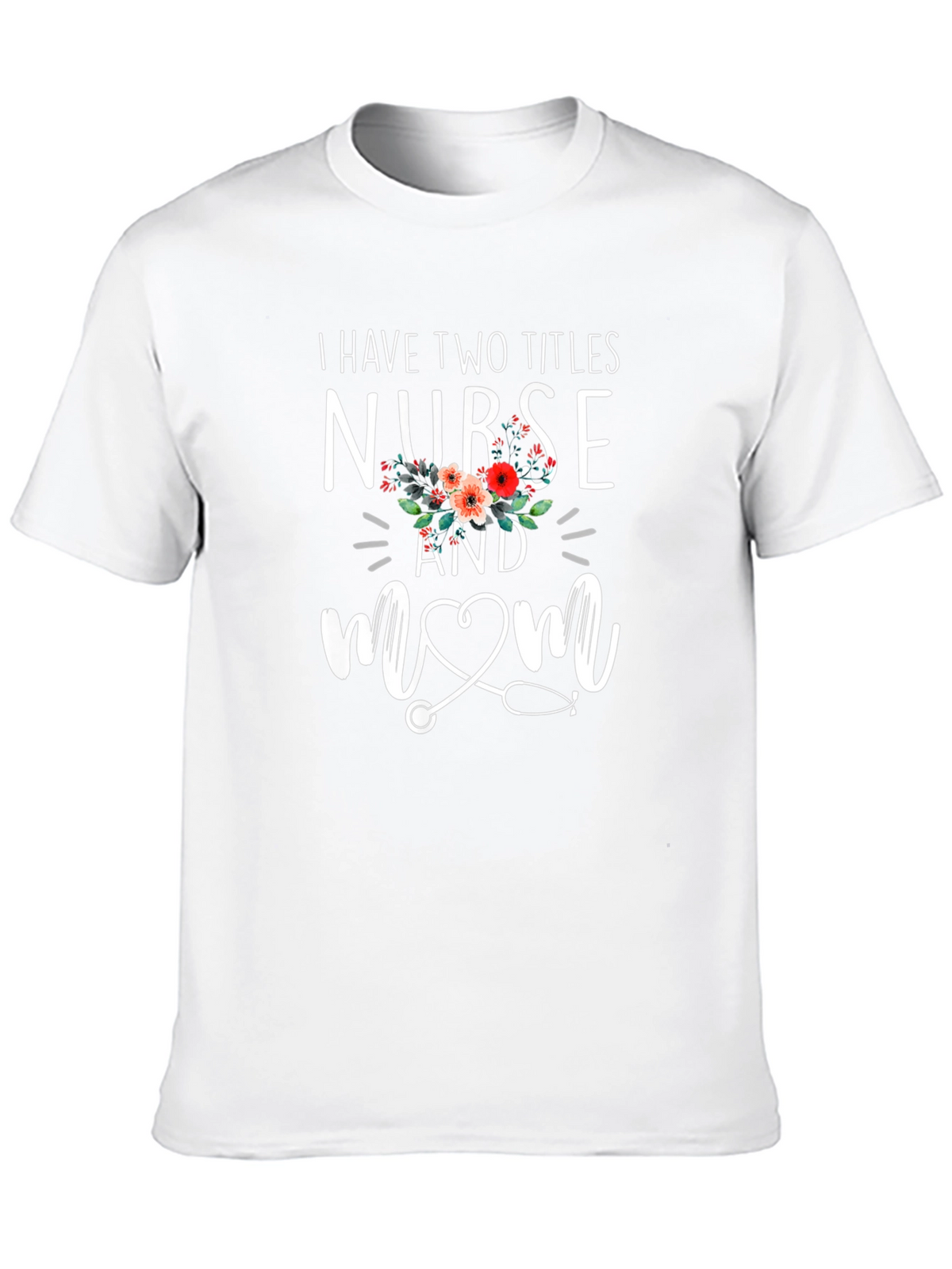 Nurse Mom Graphic Tee - Black T-Shirt