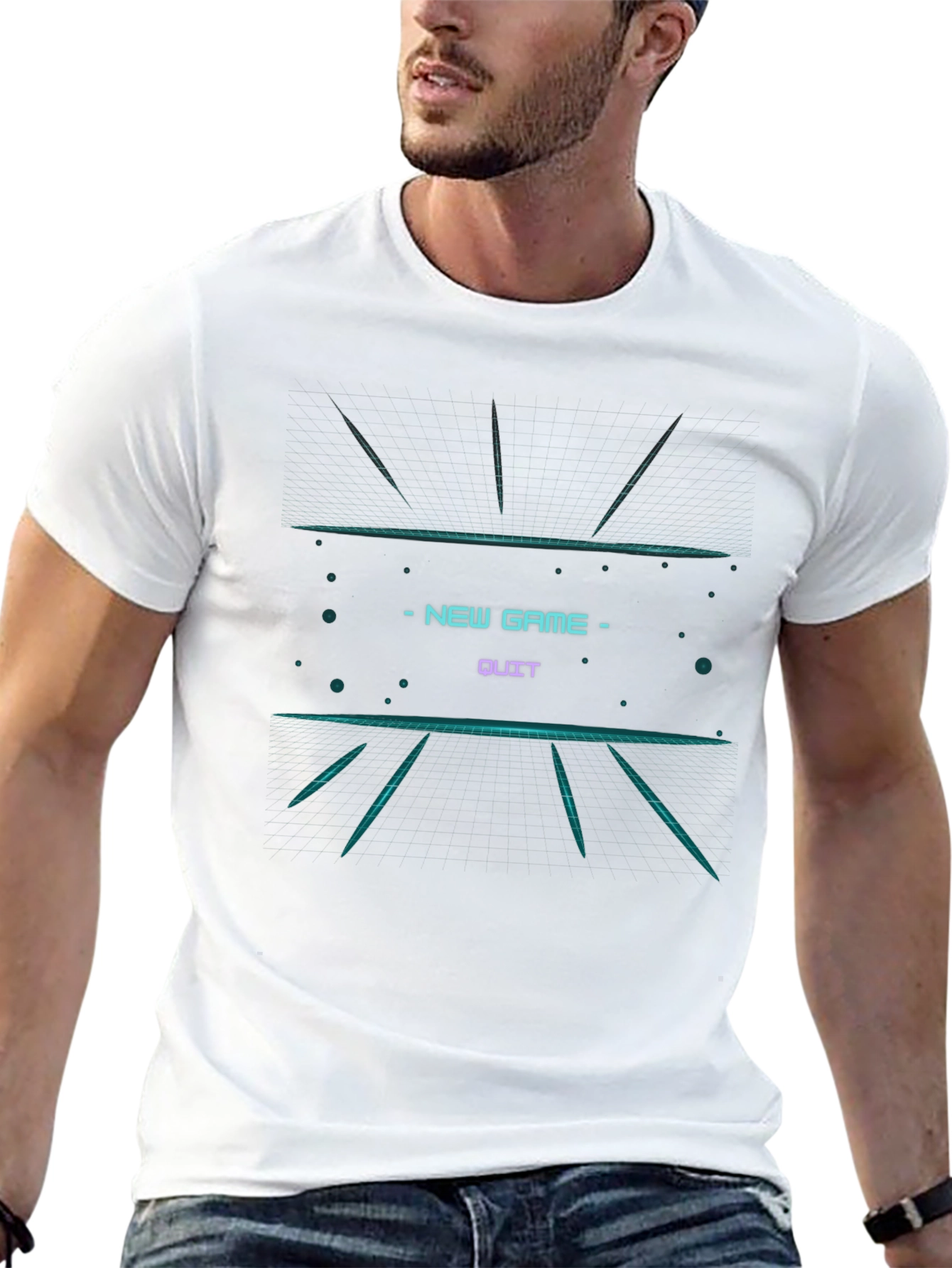 Retro Gaming T-Shirt - New Game/Quit