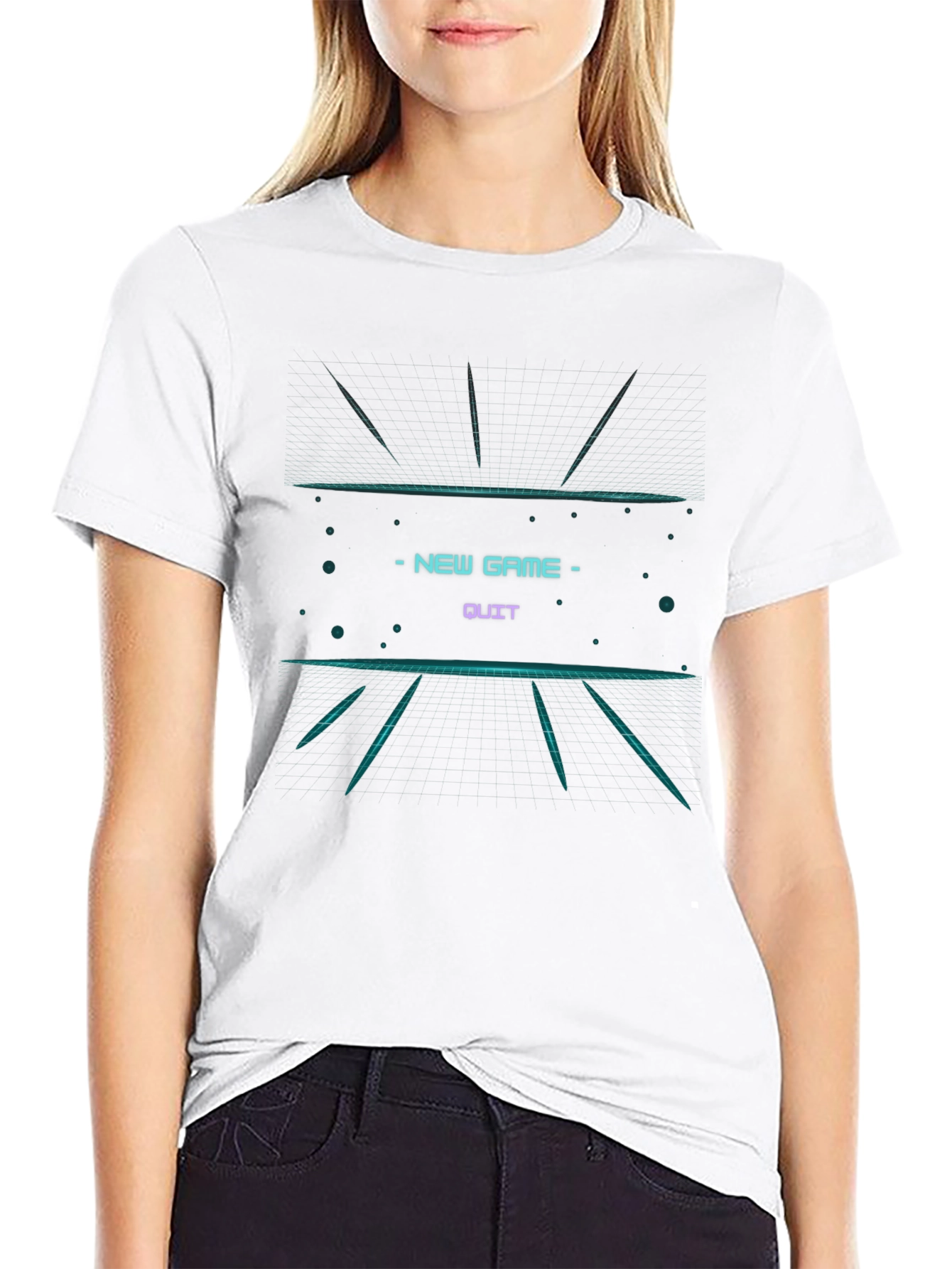 Retro Gaming T-Shirt - New Game/Quit