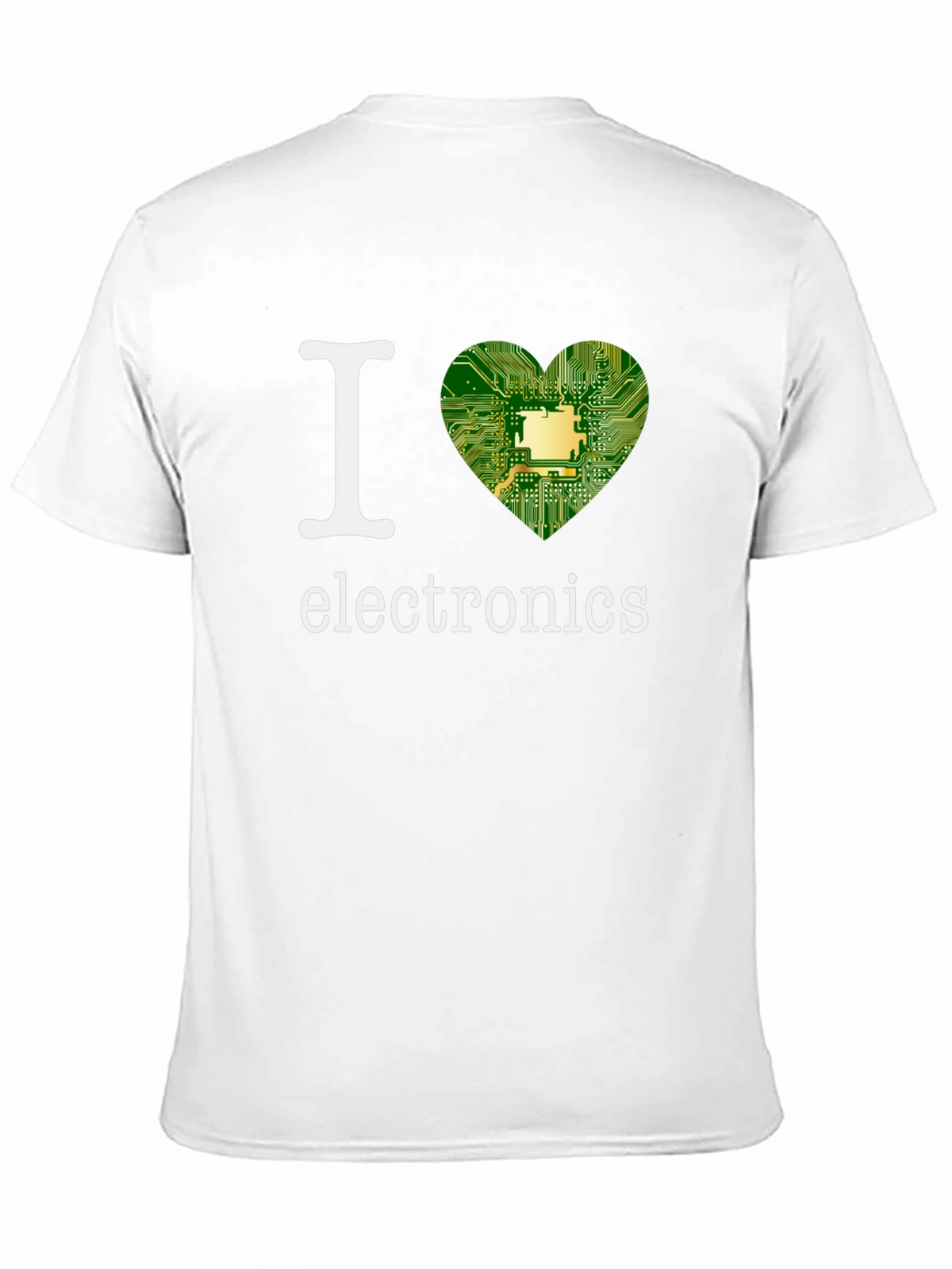 I Heart Electronics T-Shirt - Circuit Board Design