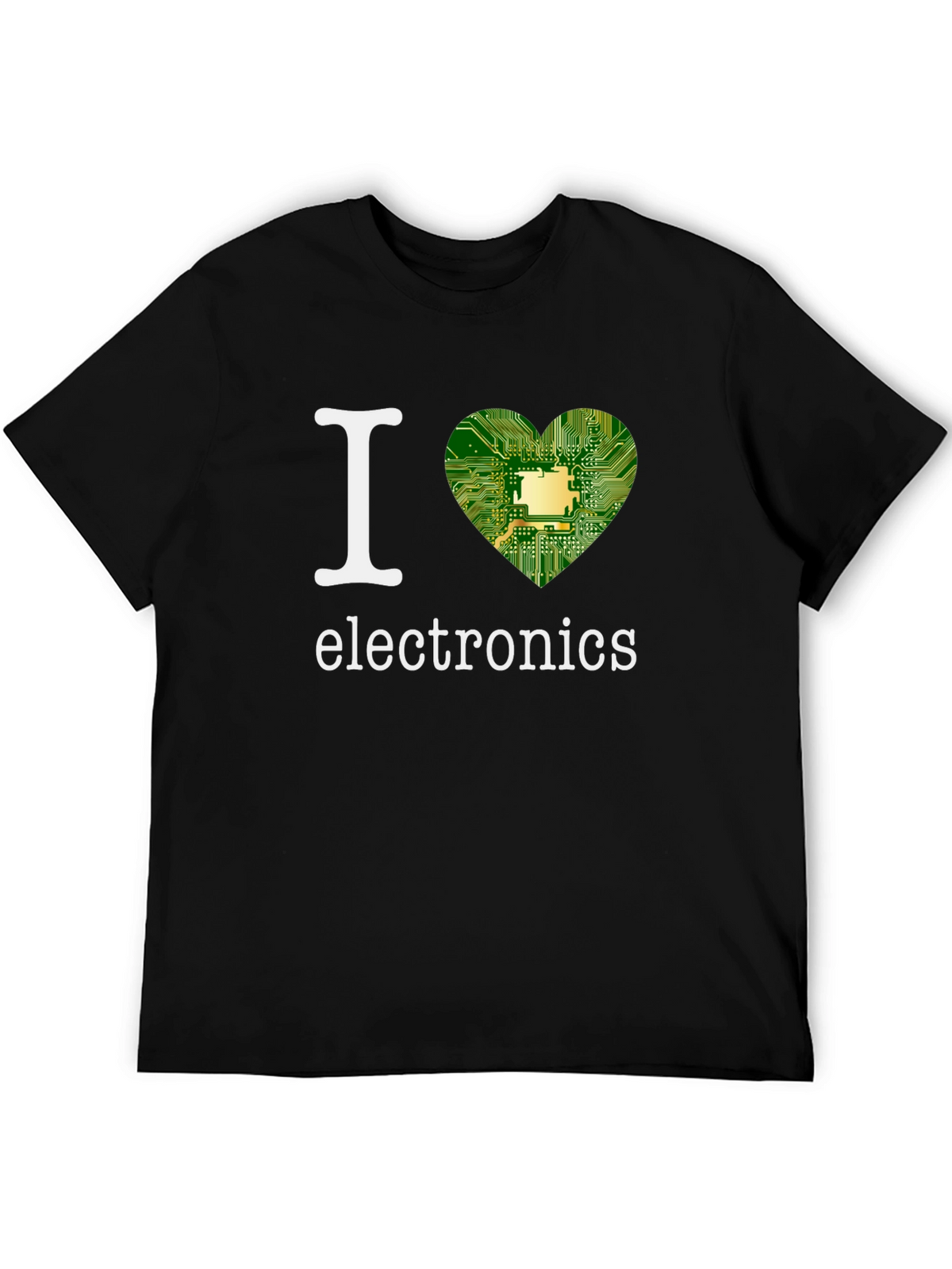 I Heart Electronics T-Shirt - Circuit Board Design