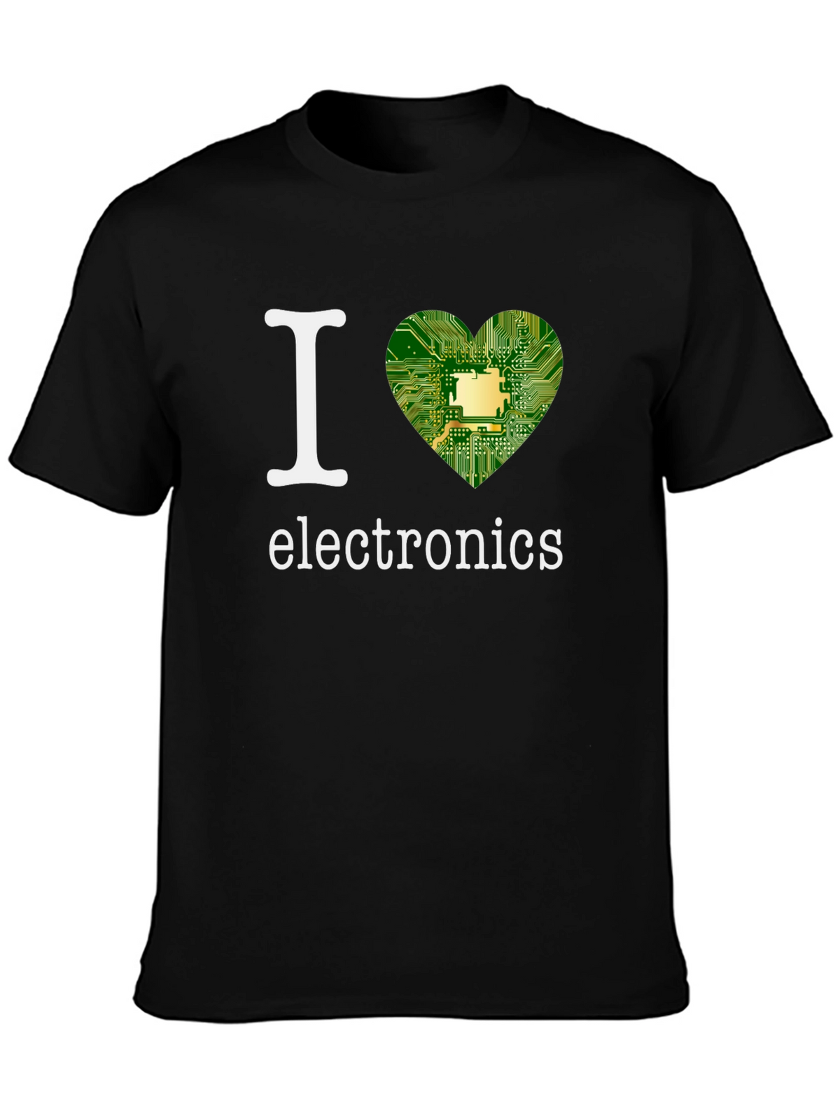 I Heart Electronics T-Shirt - Circuit Board Design