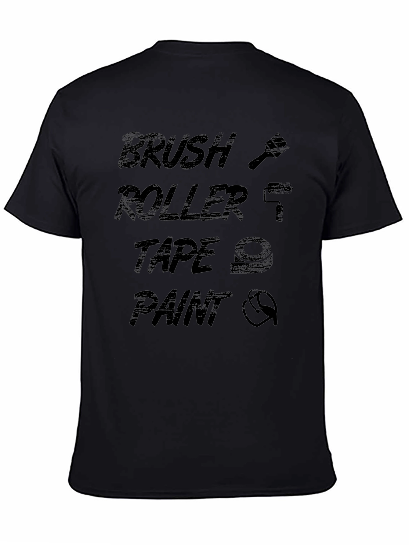 Brush Roller Tape Paint - DIY T-Shirt