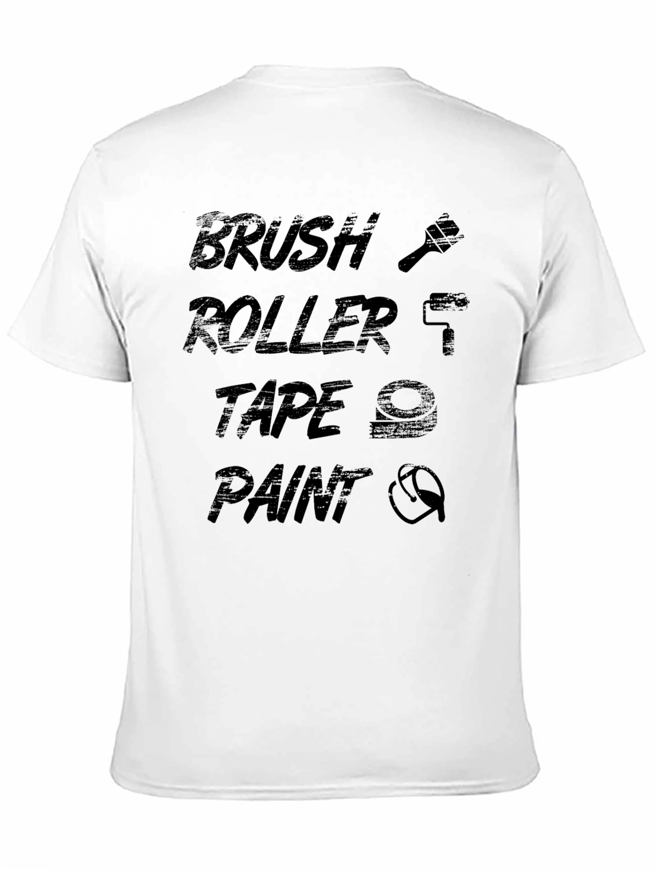 Brush Roller Tape Paint - DIY T-Shirt