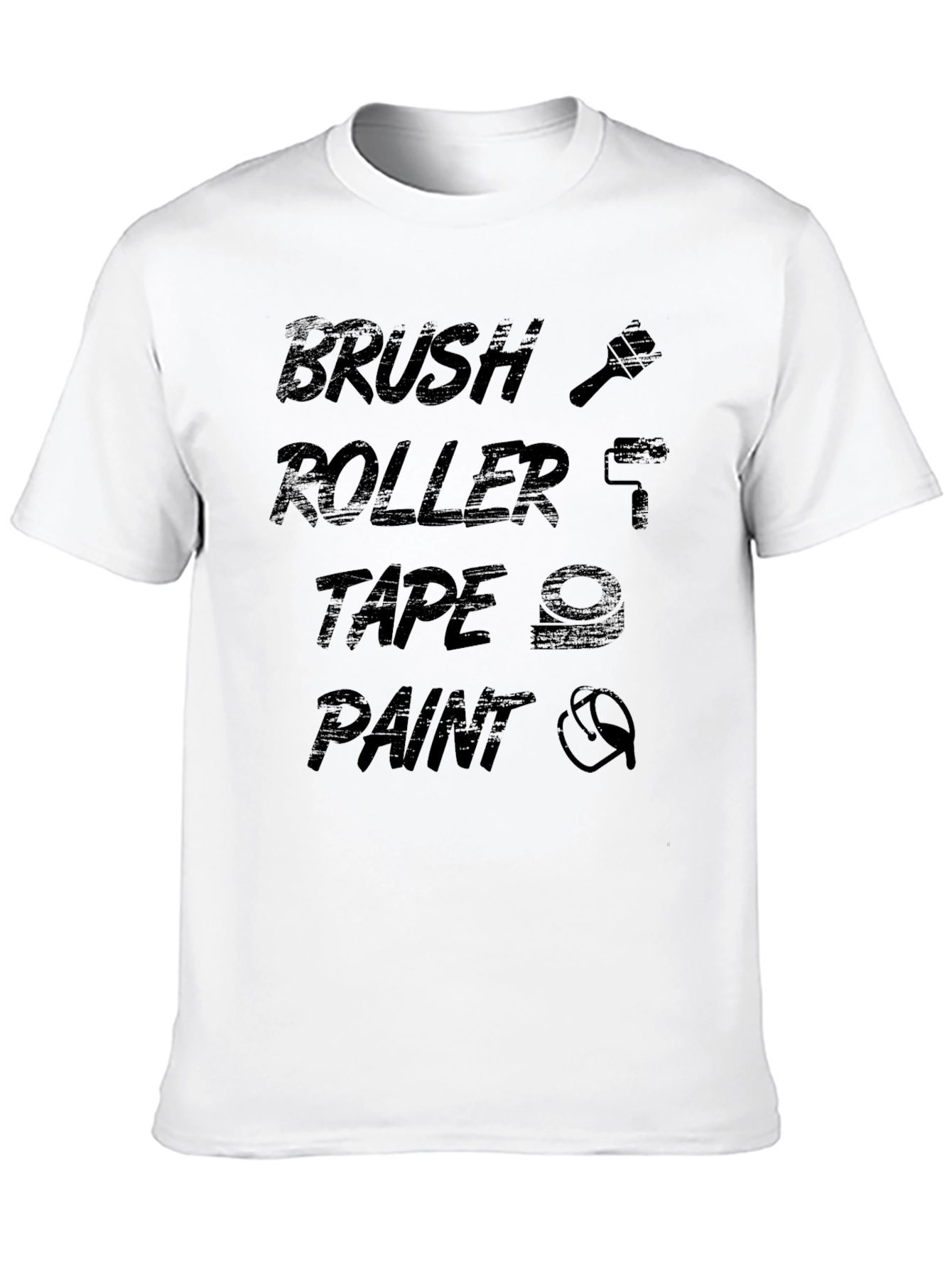 Brush Roller Tape Paint - DIY T-Shirt