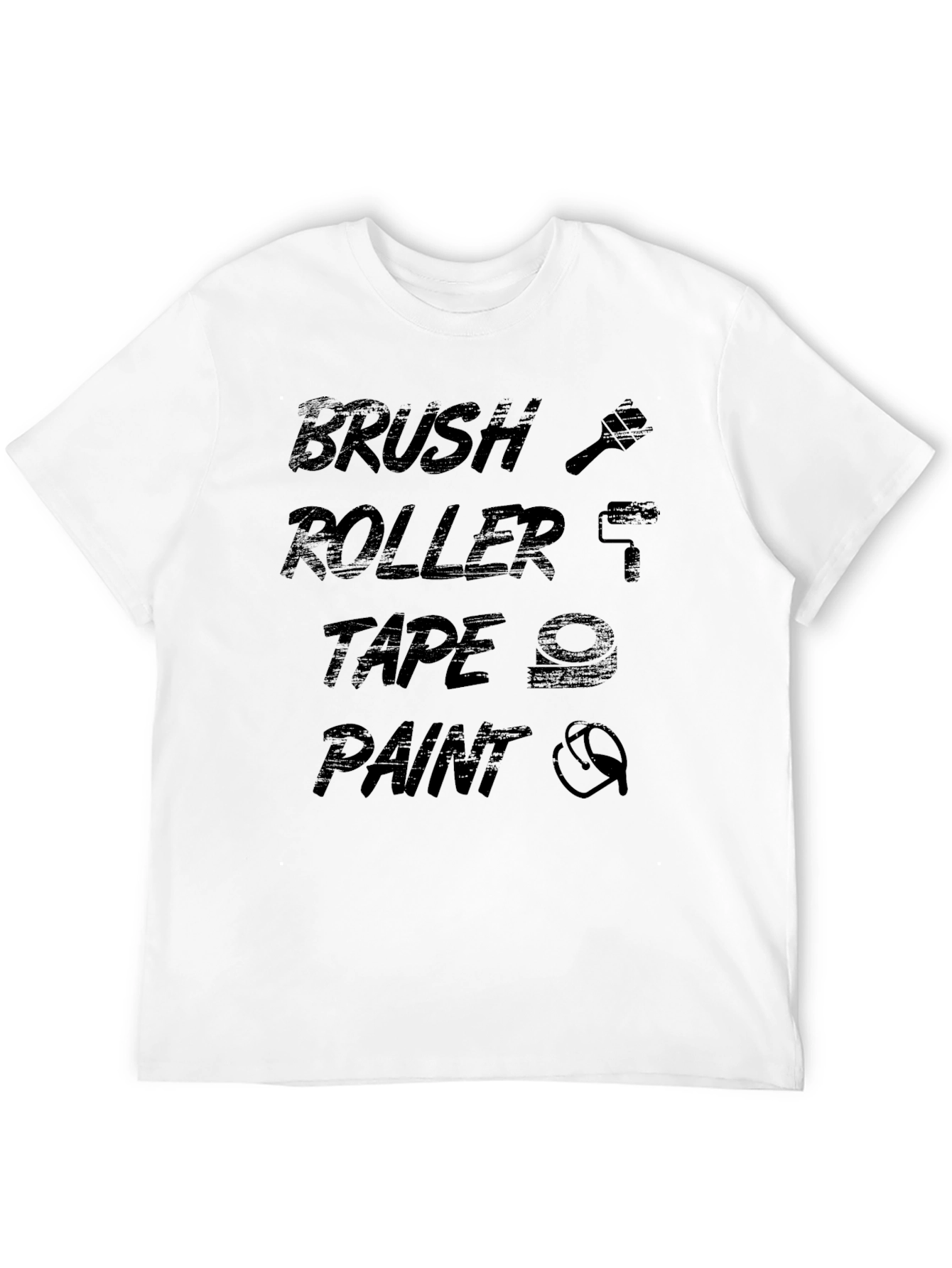 Brush Roller Tape Paint - DIY T-Shirt