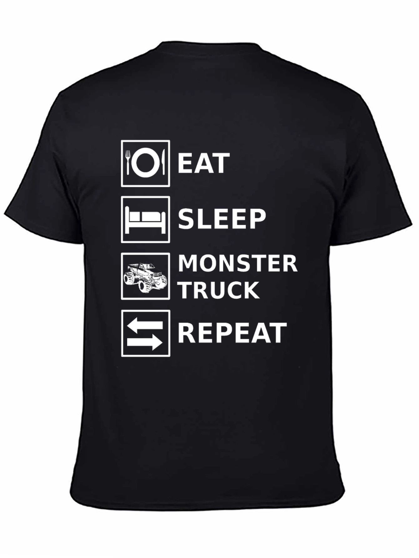 Eat Sleep Monster Truck Repeat T-Shirt
