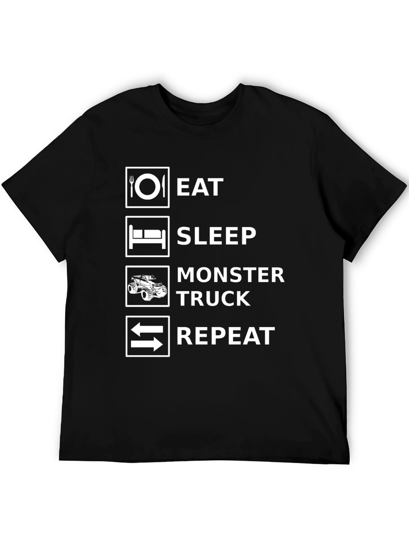Eat Sleep Monster Truck Repeat T-Shirt