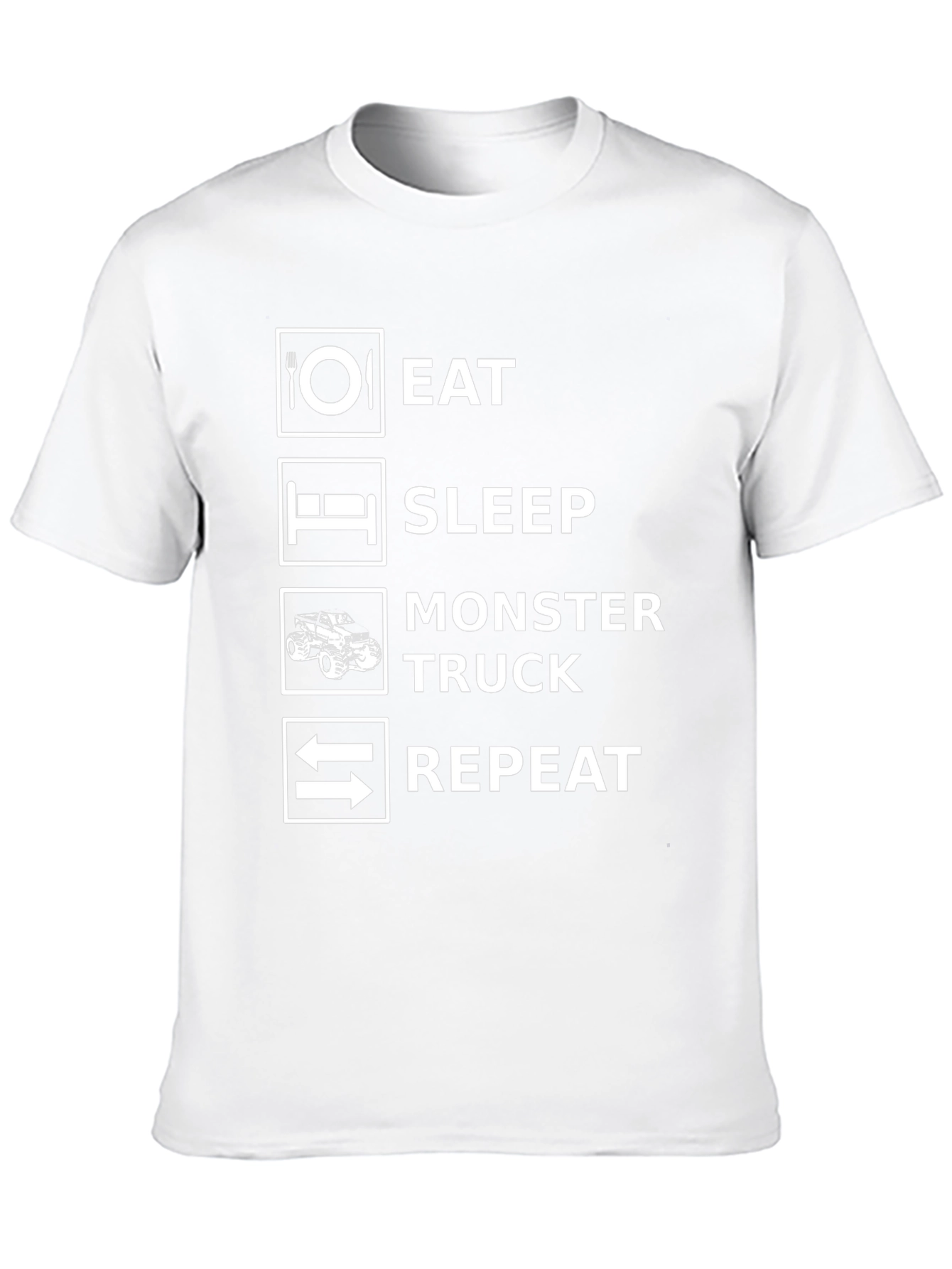 Eat Sleep Monster Truck Repeat T-Shirt