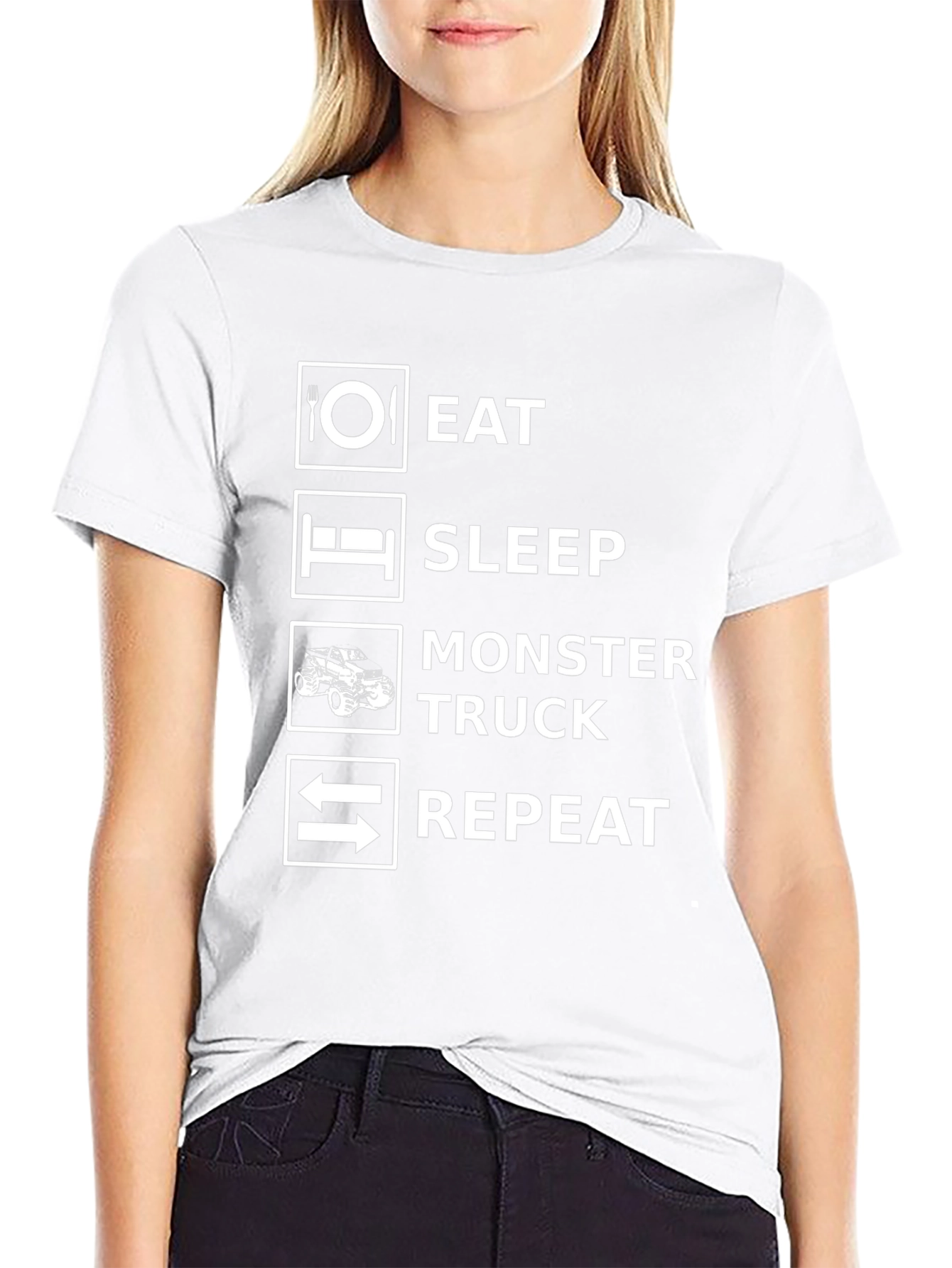 Eat Sleep Monster Truck Repeat T-Shirt
