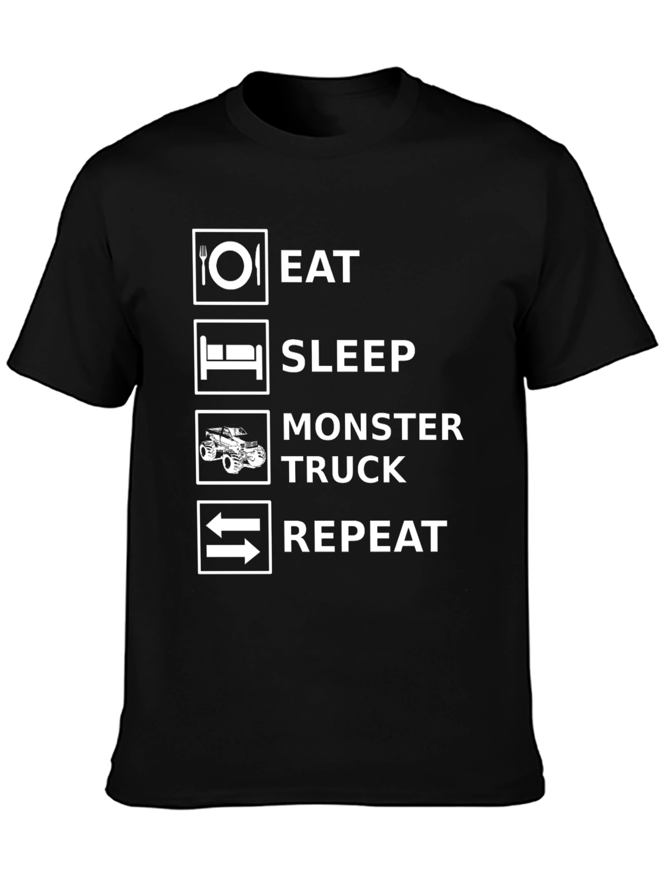 Eat Sleep Monster Truck Repeat T-Shirt