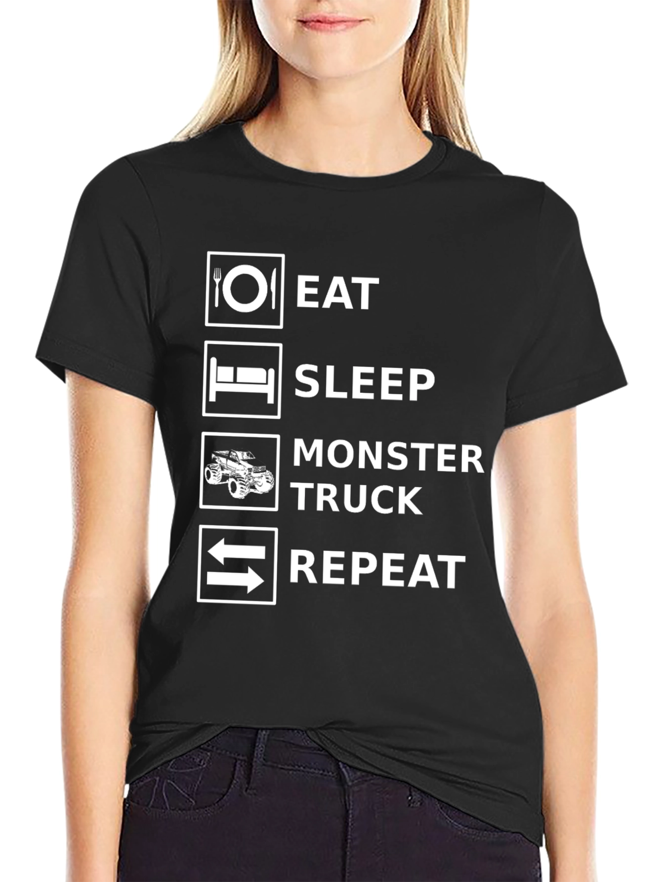 Eat Sleep Monster Truck Repeat T-Shirt
