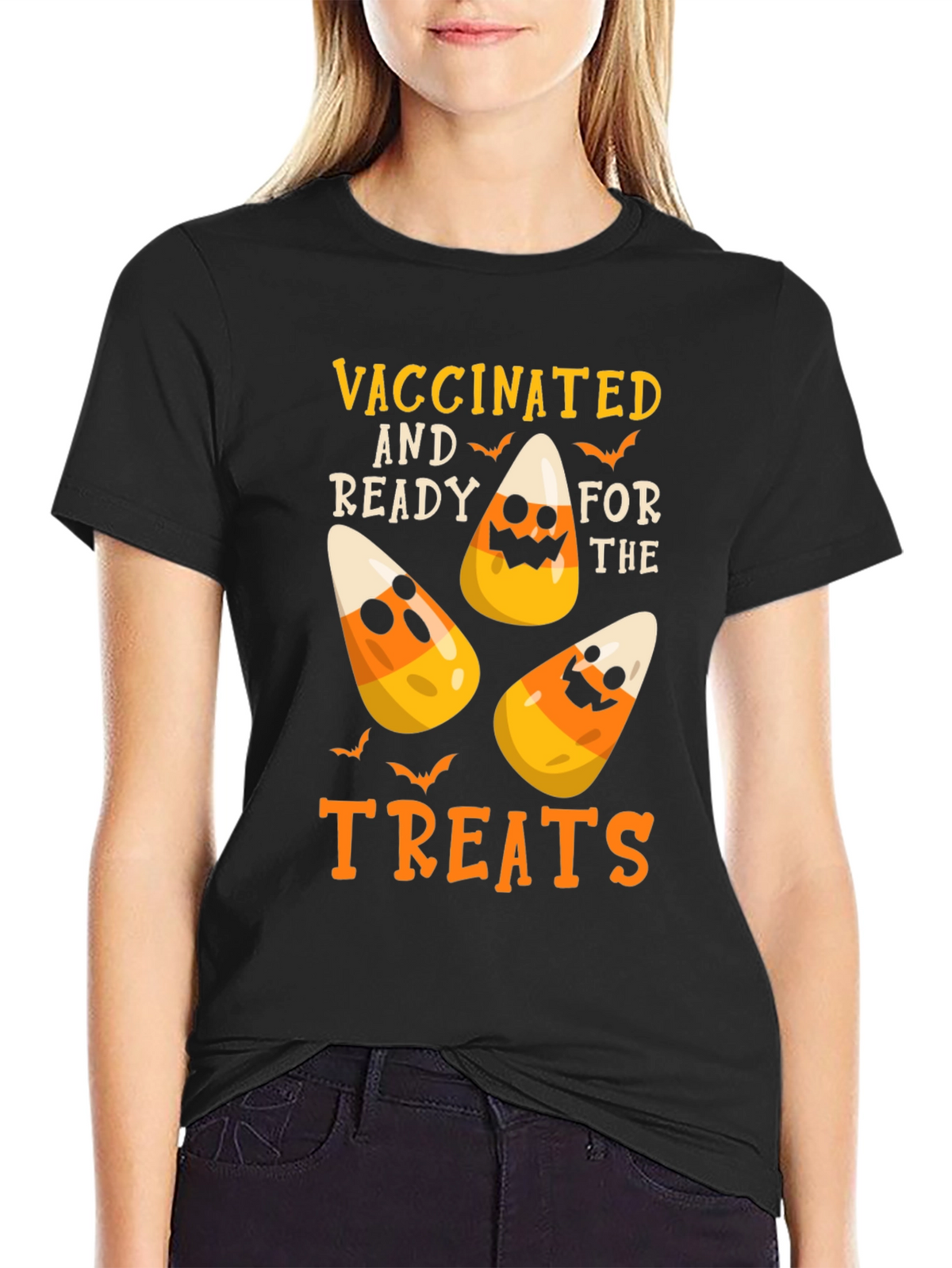 Vaccinated and Ready for the Treats Halloween T-Shirt