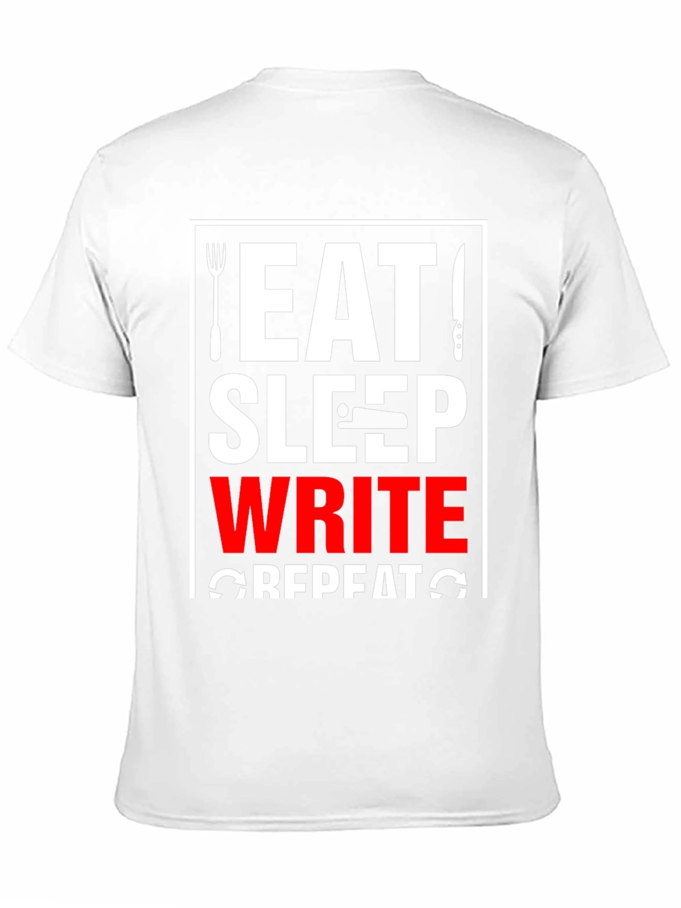 Eat Sleep Write Repeat Graphic Tee