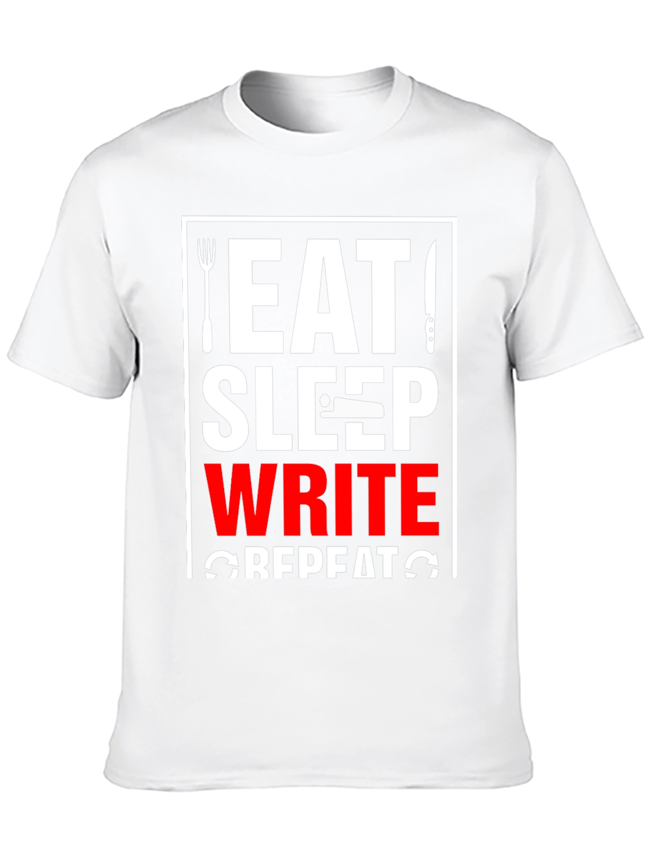 Eat Sleep Write Repeat Graphic Tee