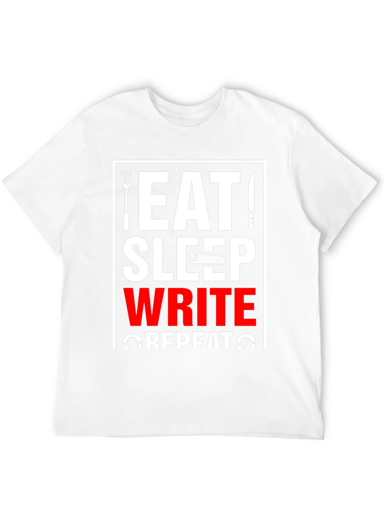 Eat Sleep Write Repeat Graphic Tee