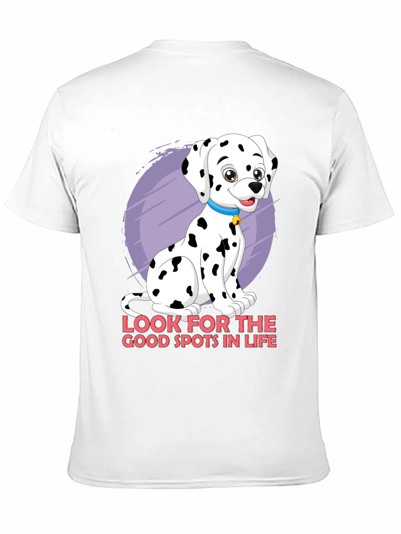 Dalmatian Spots of Life Black Graphic Tee