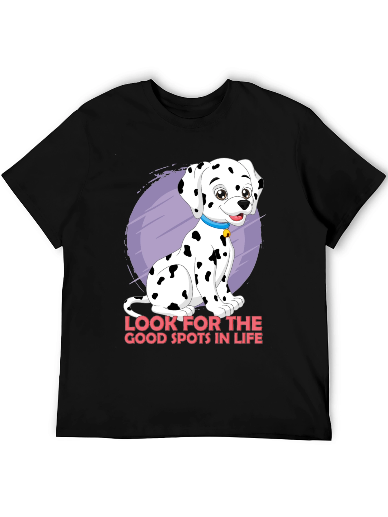 Dalmatian Spots of Life Black Graphic Tee