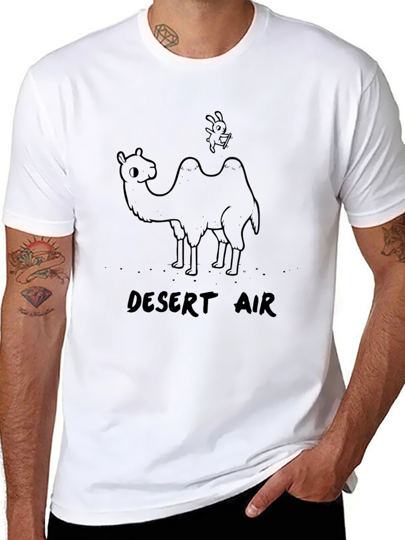 Desert Air Graphic Tee - Soft Cotton Blend