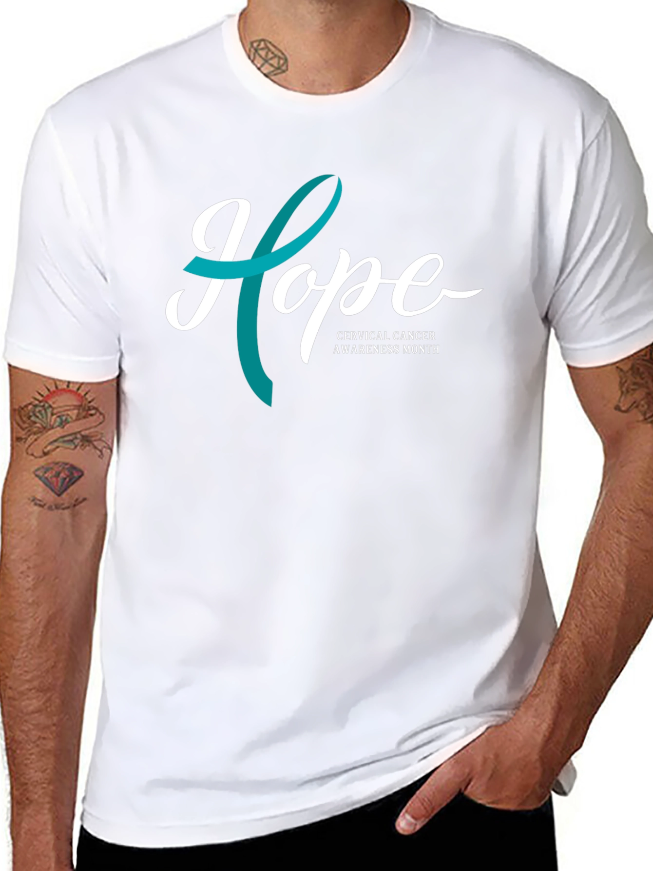 Cervical Cancer Awareness Hope T-Shirt