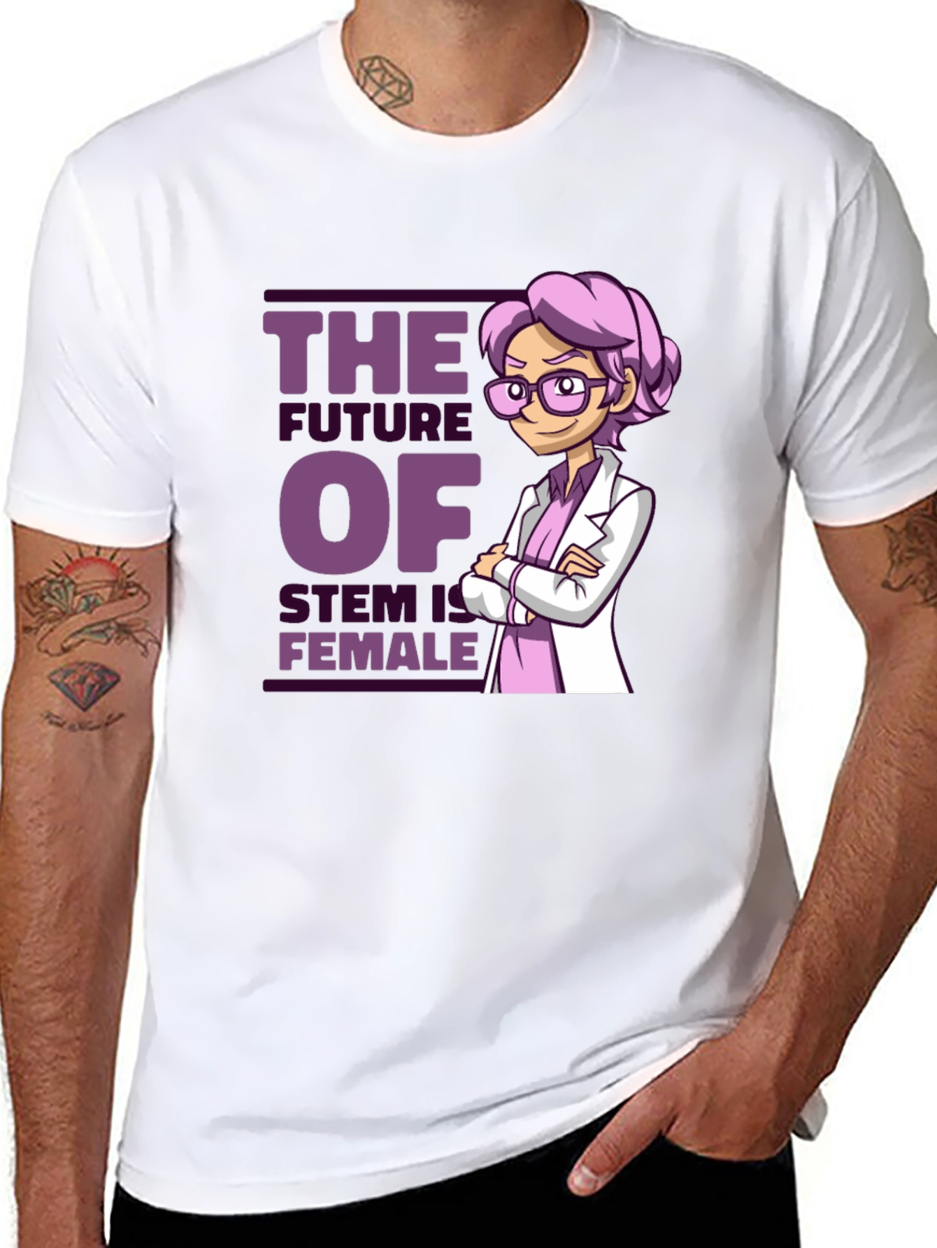 STEM Female Future T-Shirt - Science Tee