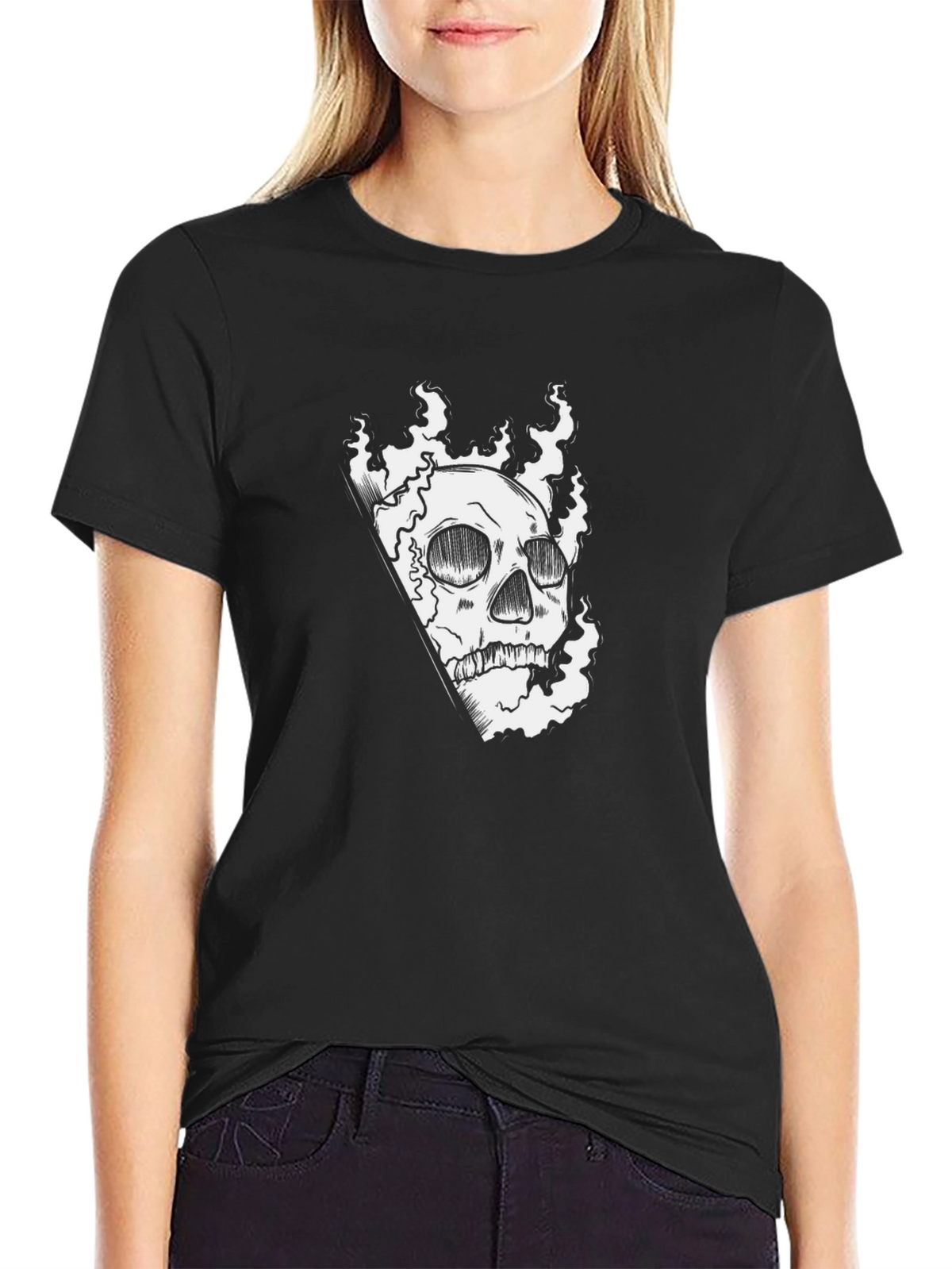 Skull Graphic Tee - Mens Black T-Shirt