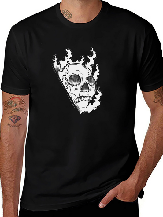 Skull Graphic Tee - Mens Black T-Shirt