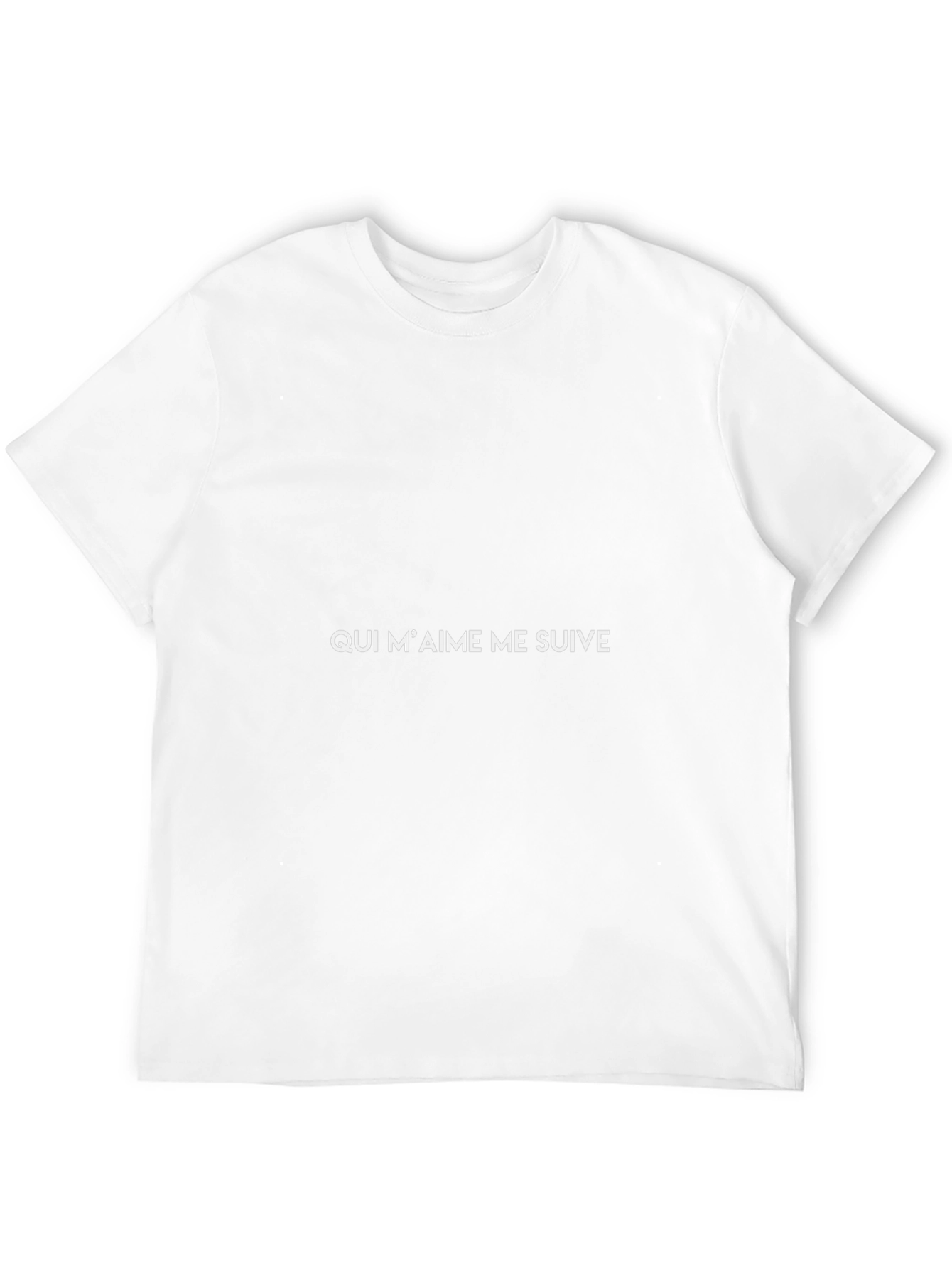 Qui Maime Me Suive Graphic T-Shirt - Black