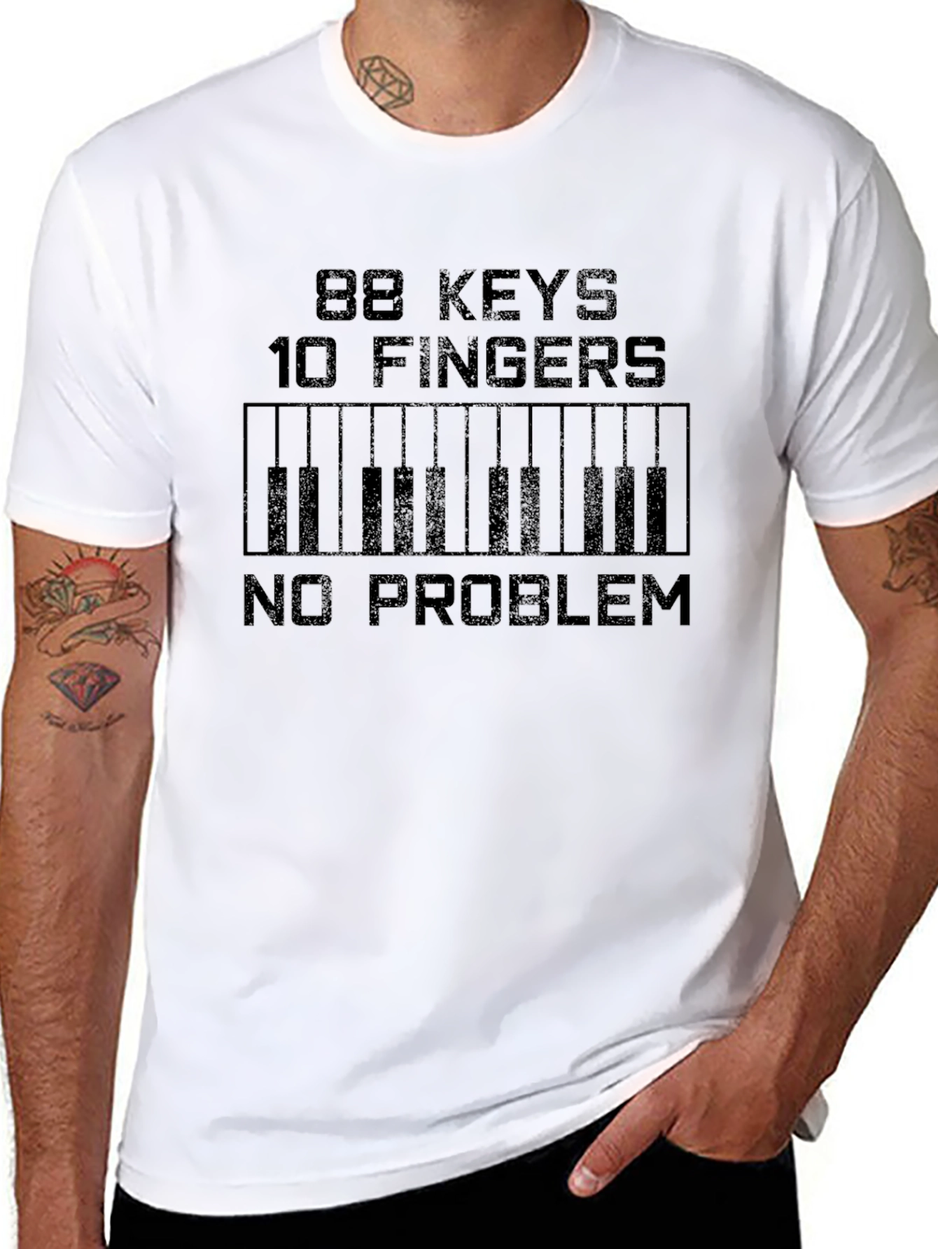 88 Keys 10 Fingers Piano T-Shirt