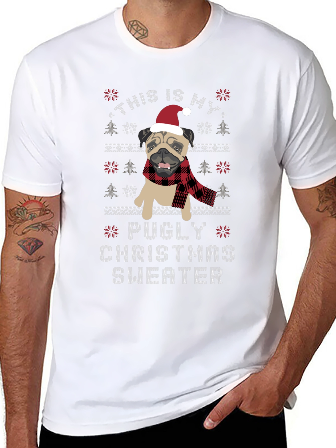 Pugly Christmas Sweater T-Shirt