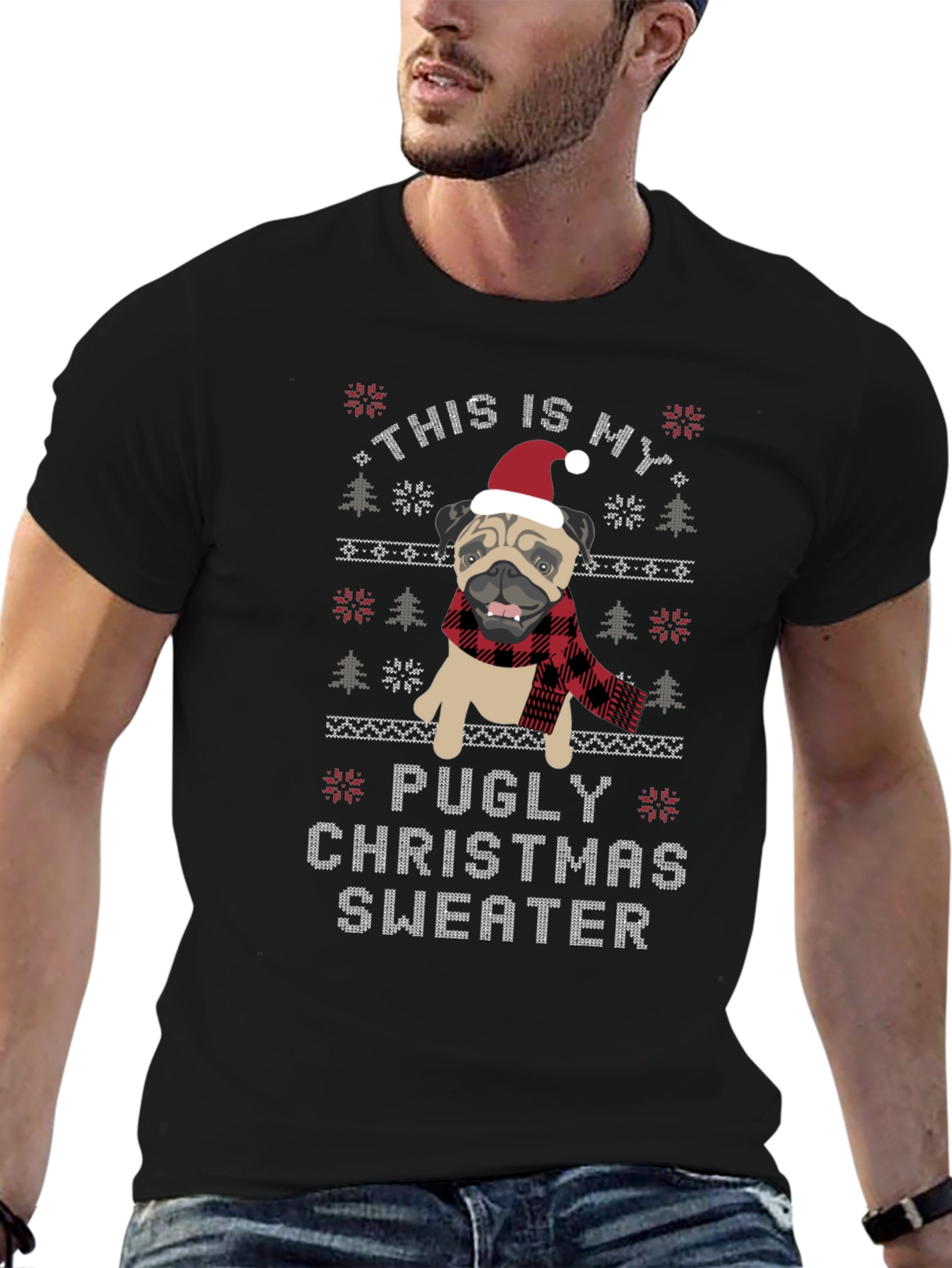 Pugly Christmas Sweater T-Shirt