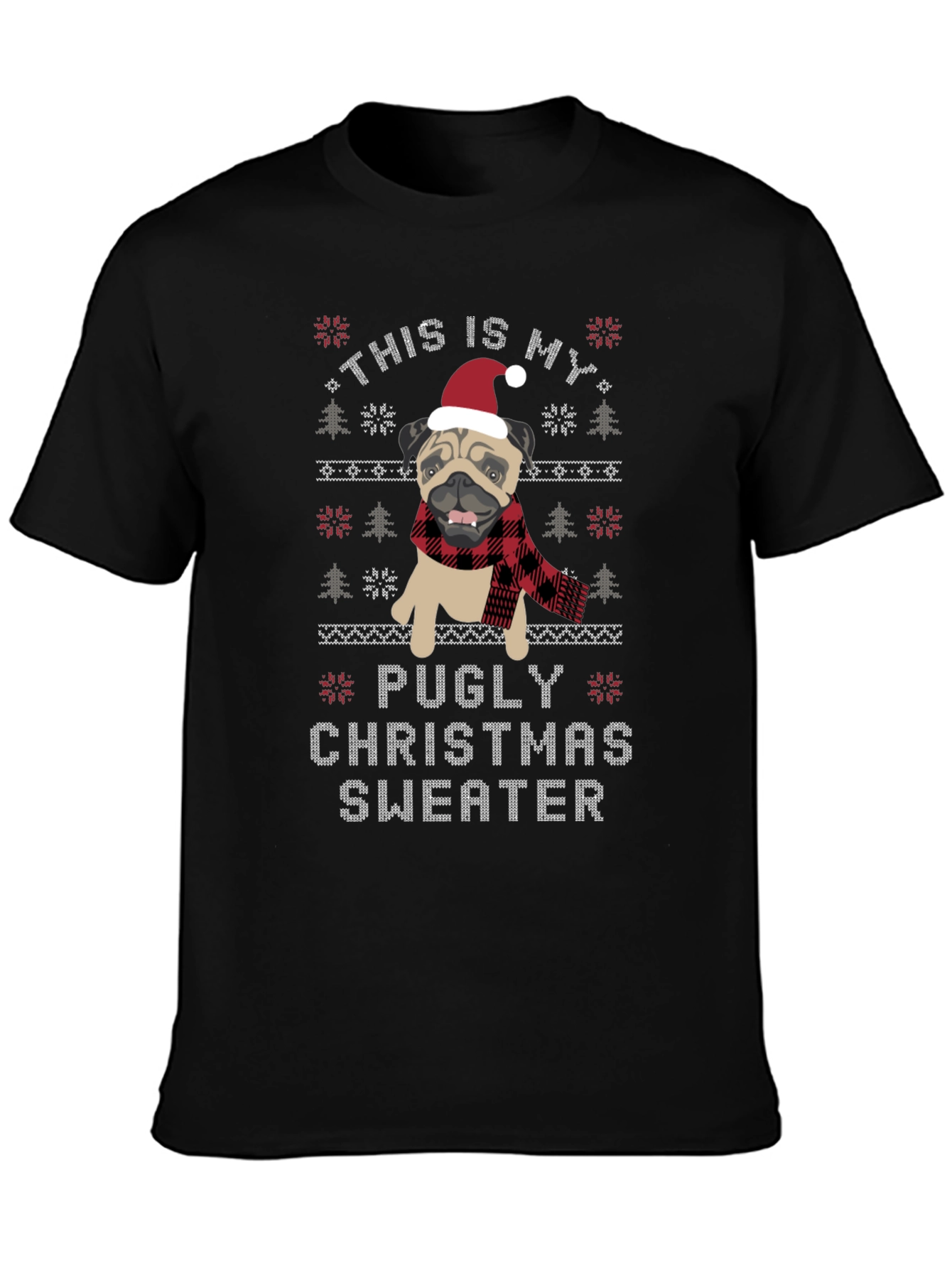 Pugly Christmas Sweater T-Shirt