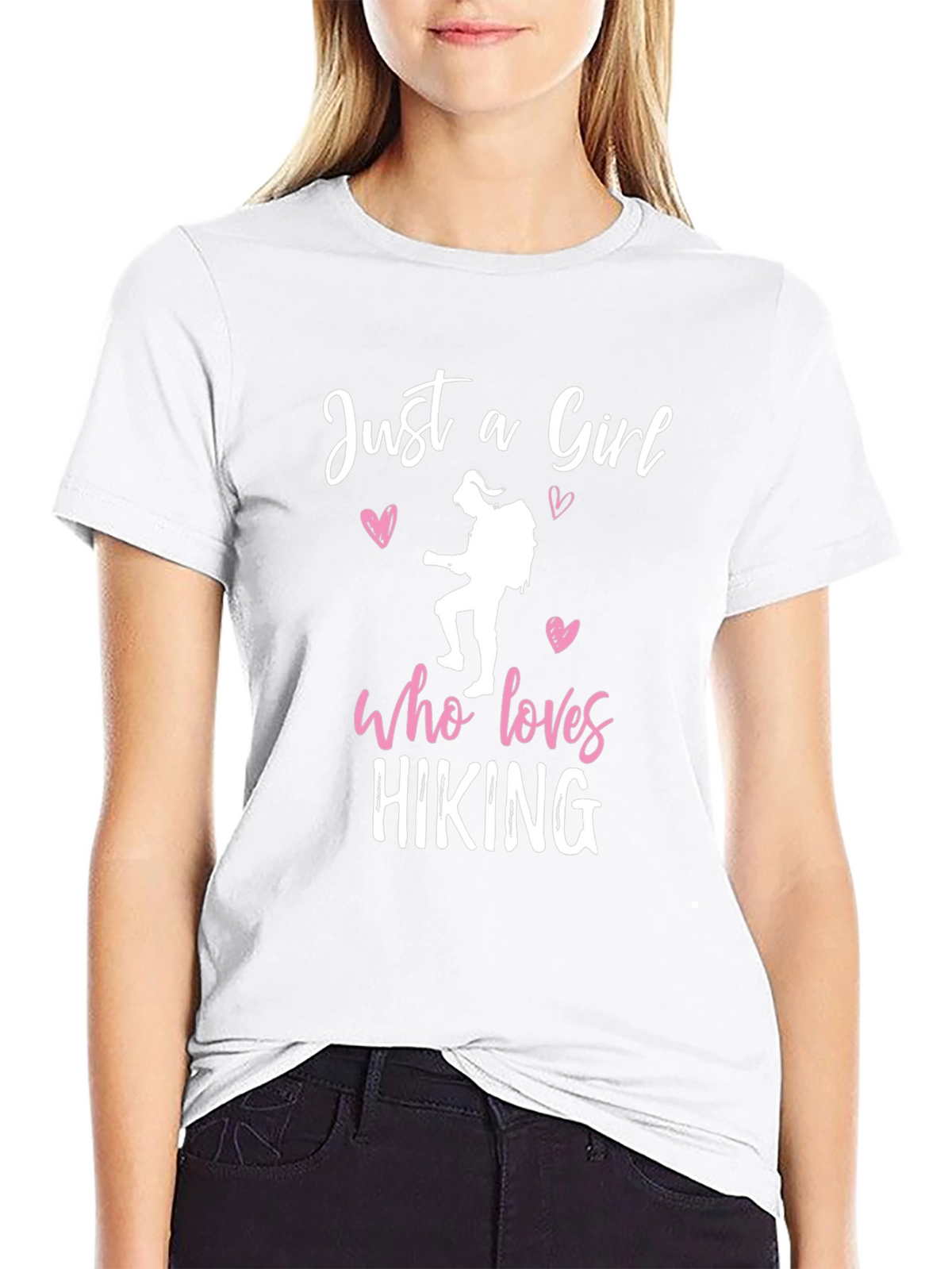 Hiking Girl T-Shirt: Just a Girl Who Loves Hiking