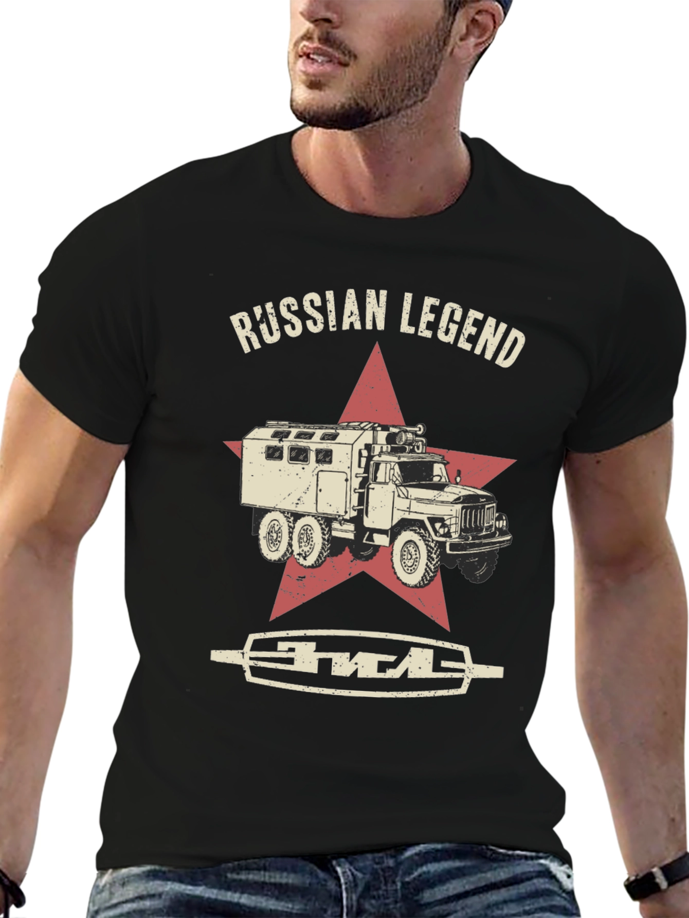 Russian Legend Truck Graphic T-Shirt