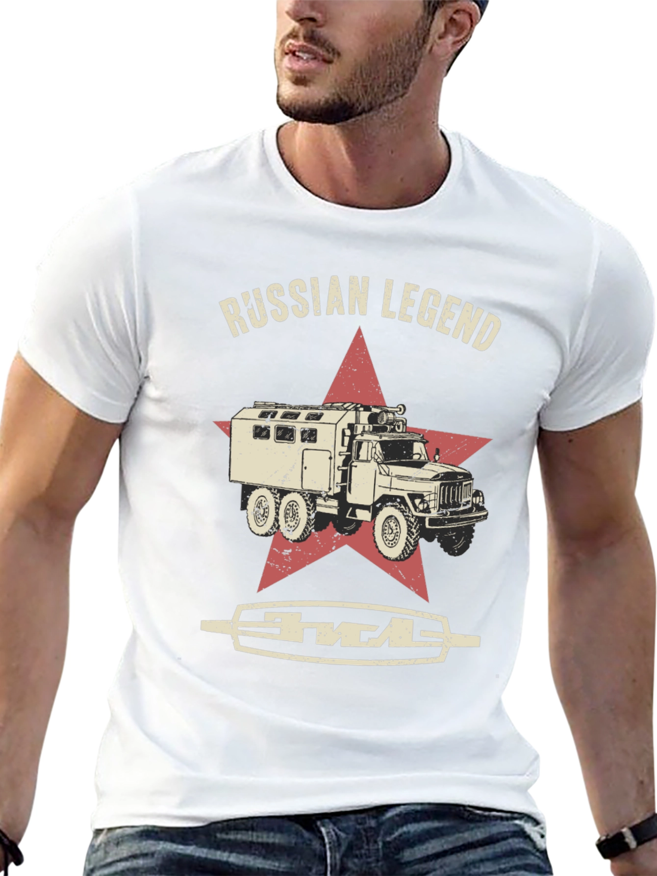 Russian Legend Truck Graphic T-Shirt