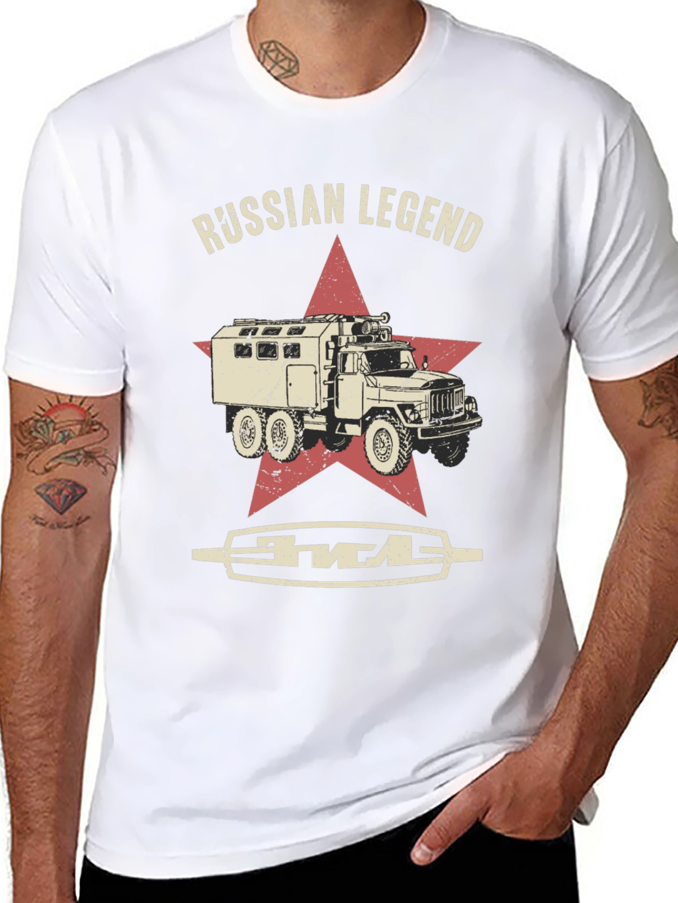 Russian Legend Truck Graphic T-Shirt