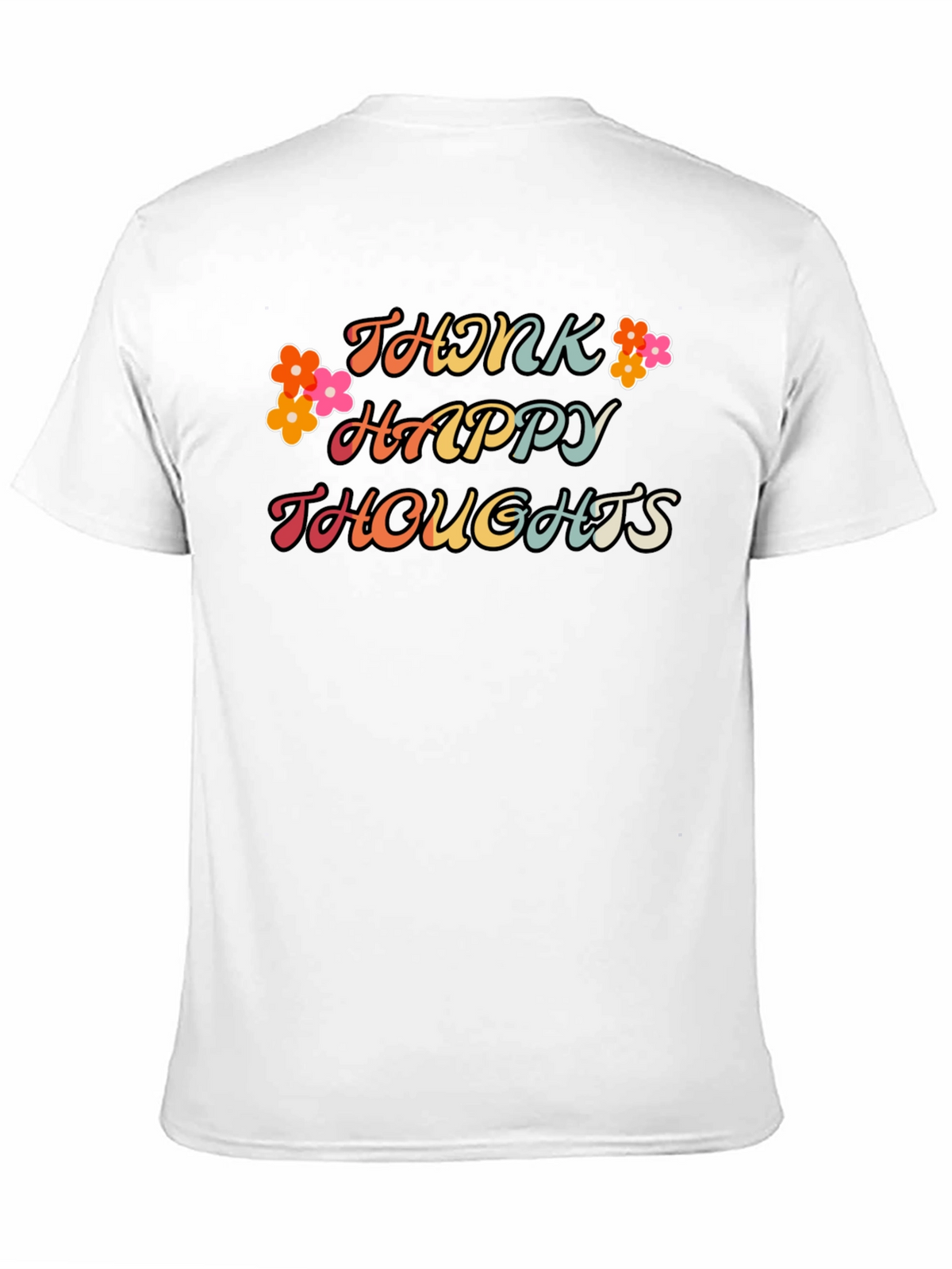 Think Happy Thoughts Graphic Tee - Black