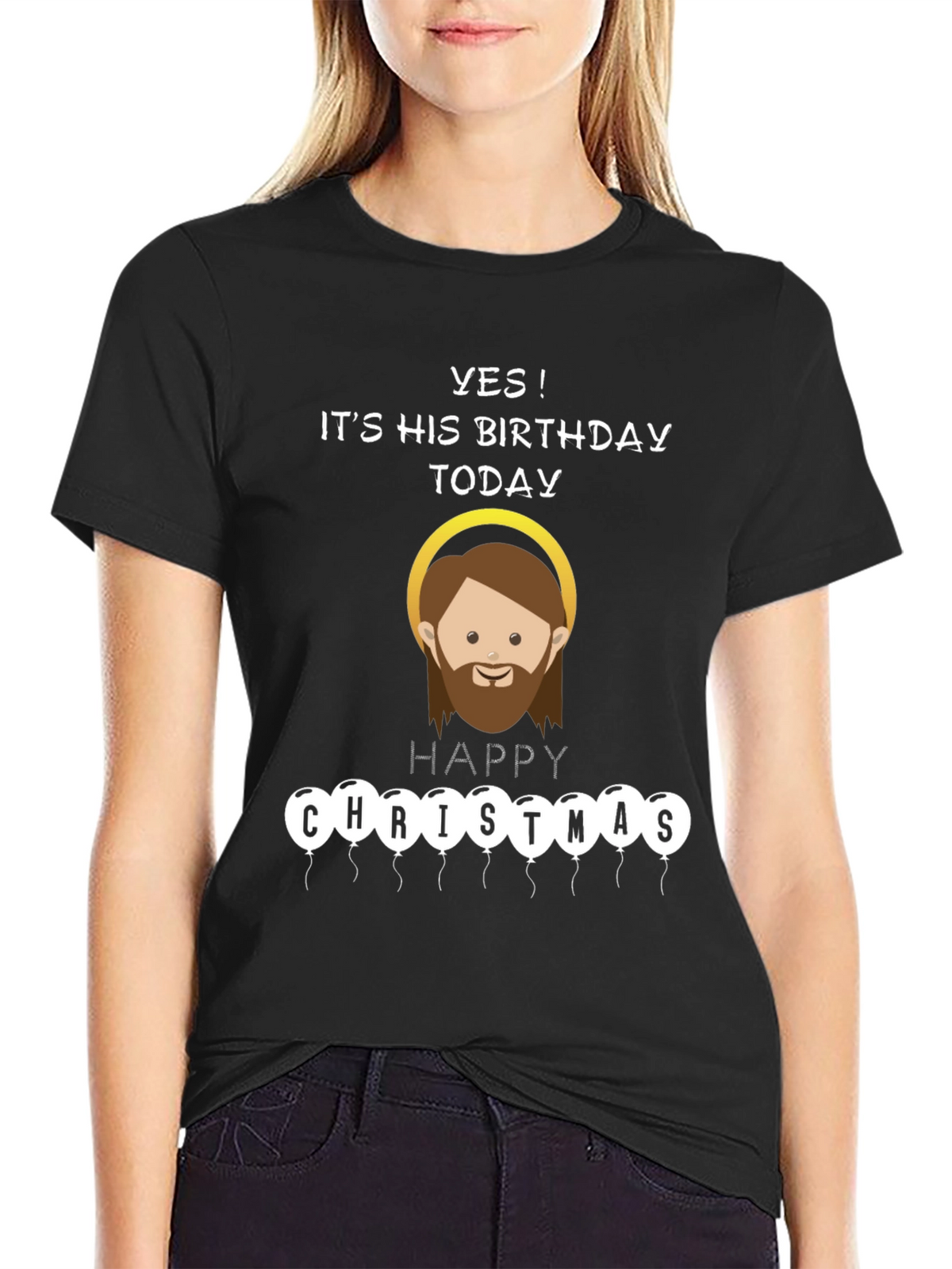 Funny Jesus Birthday Happy Christmas T-Shirt