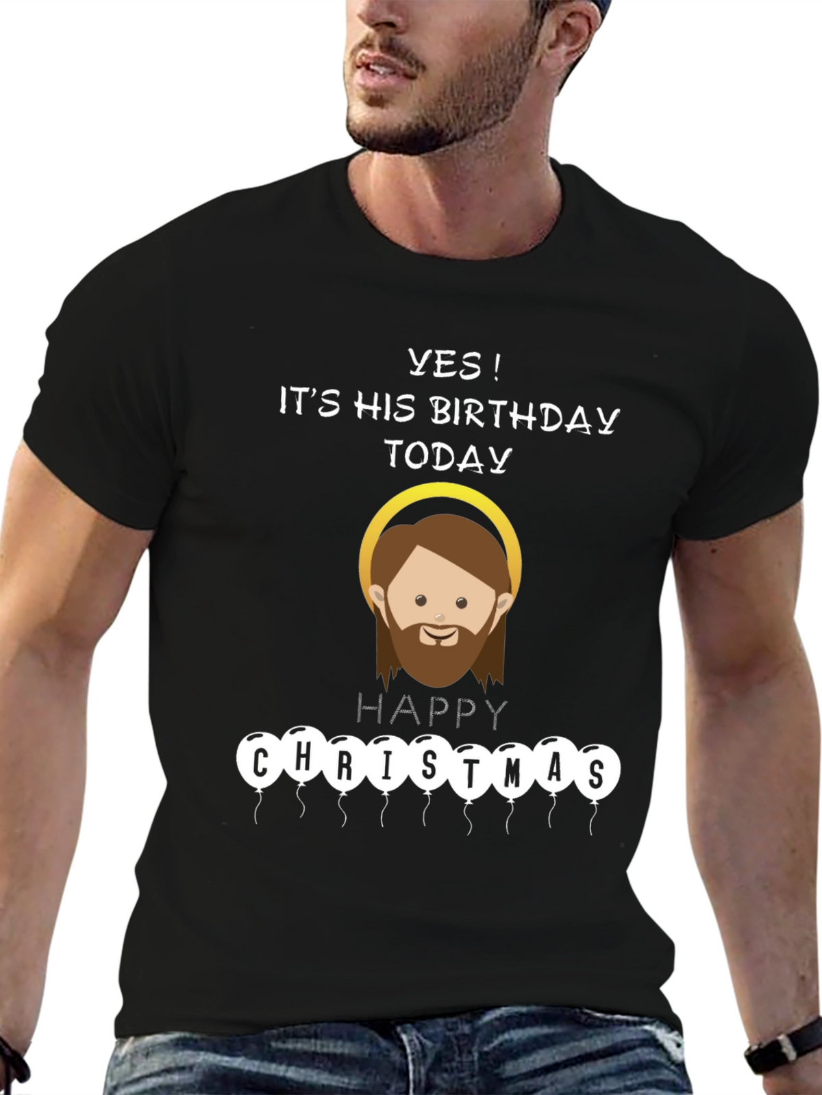 Funny Jesus Birthday Happy Christmas T-Shirt