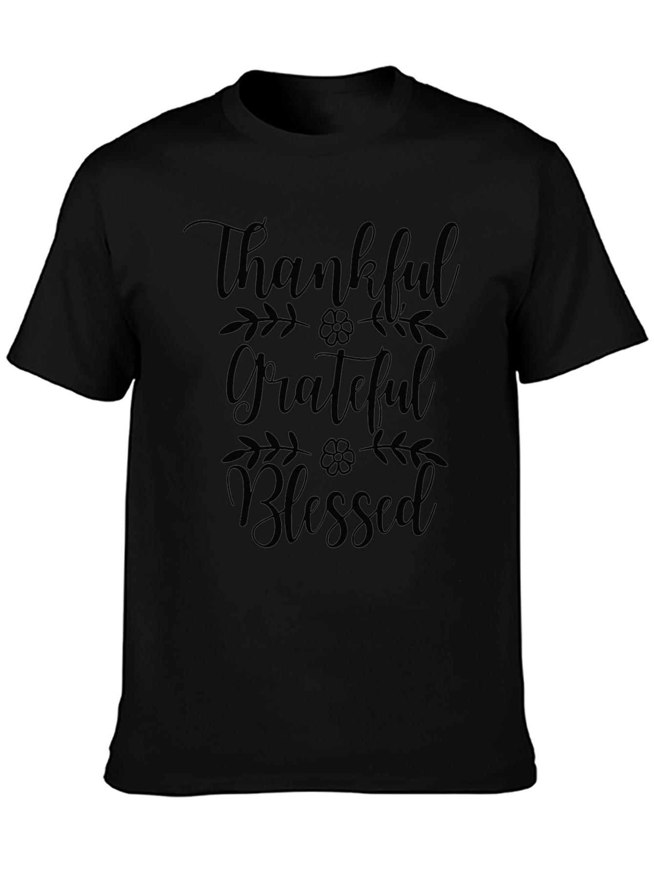 Thankful Grateful Blessed Graphic T-Shirt