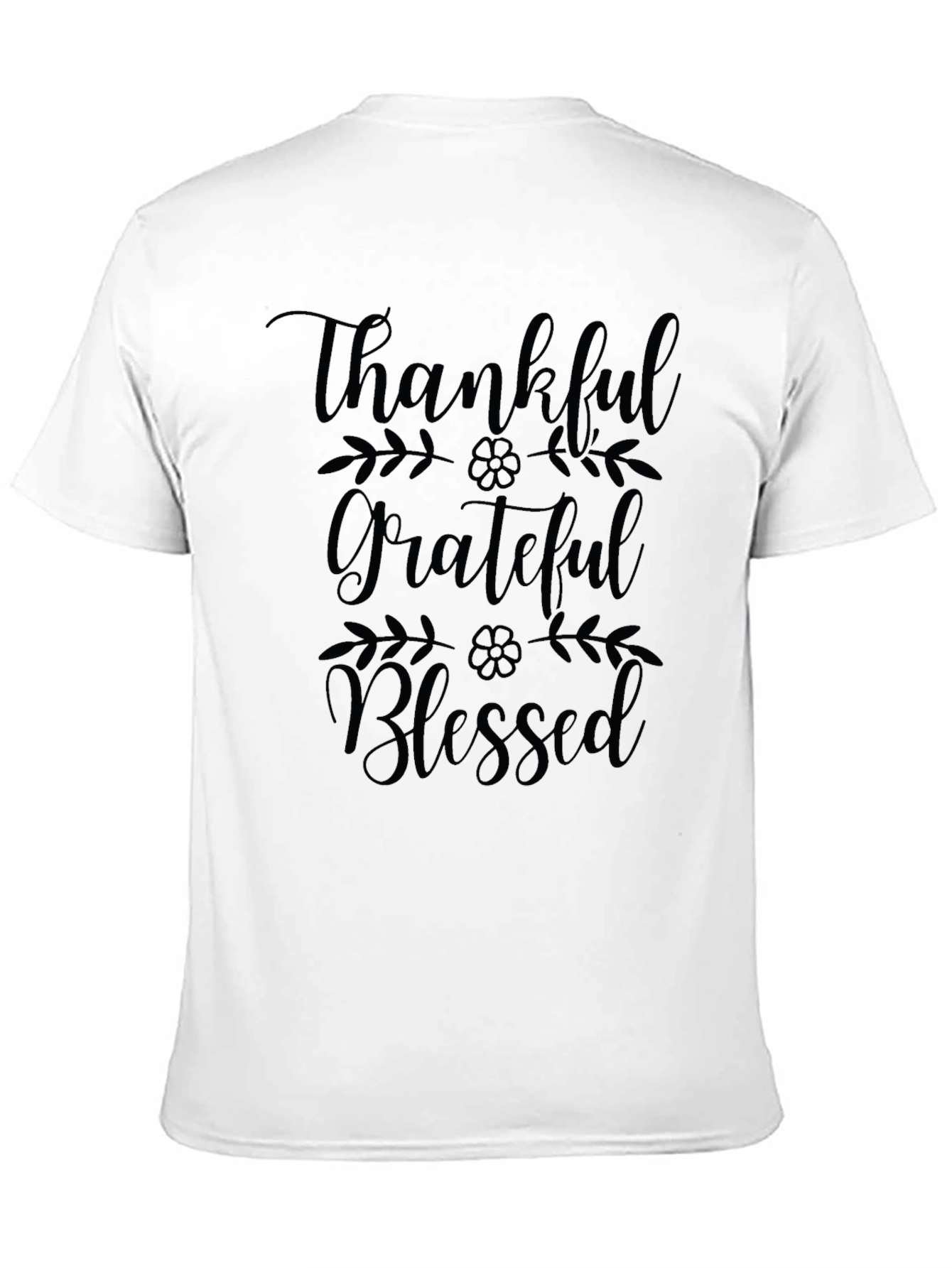 Thankful Grateful Blessed Graphic T-Shirt
