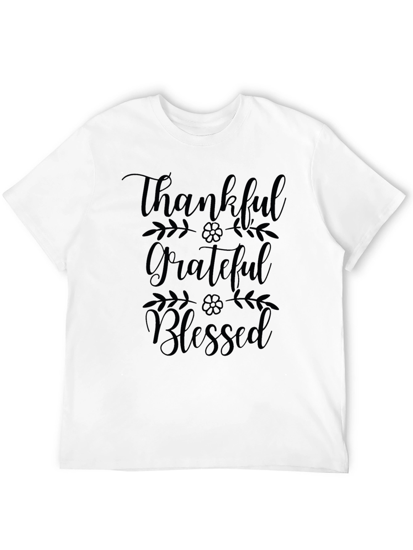 Thankful Grateful Blessed Graphic T-Shirt