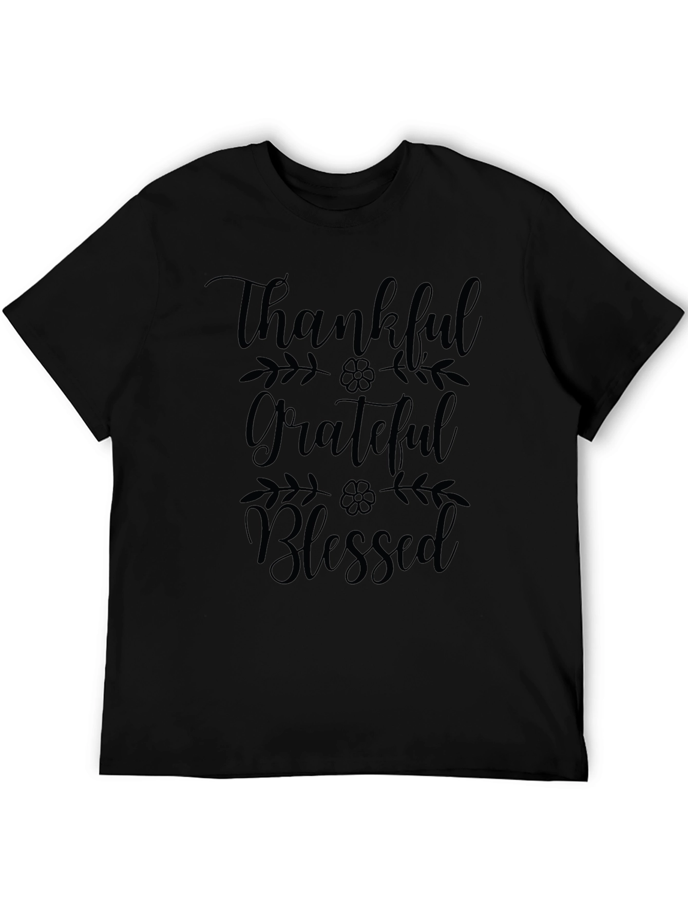 Thankful Grateful Blessed Graphic T-Shirt