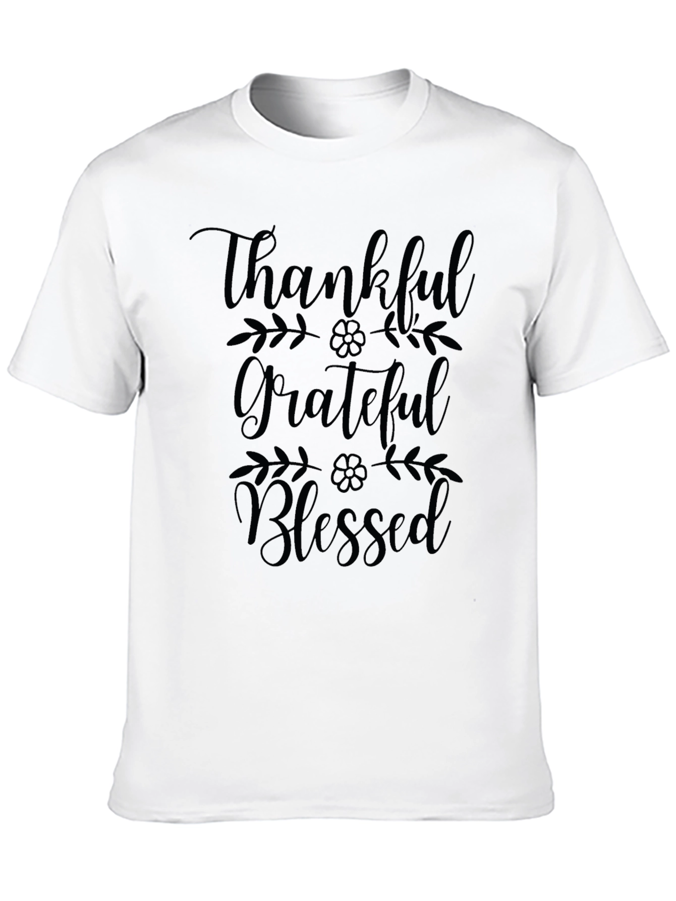 Thankful Grateful Blessed Graphic T-Shirt