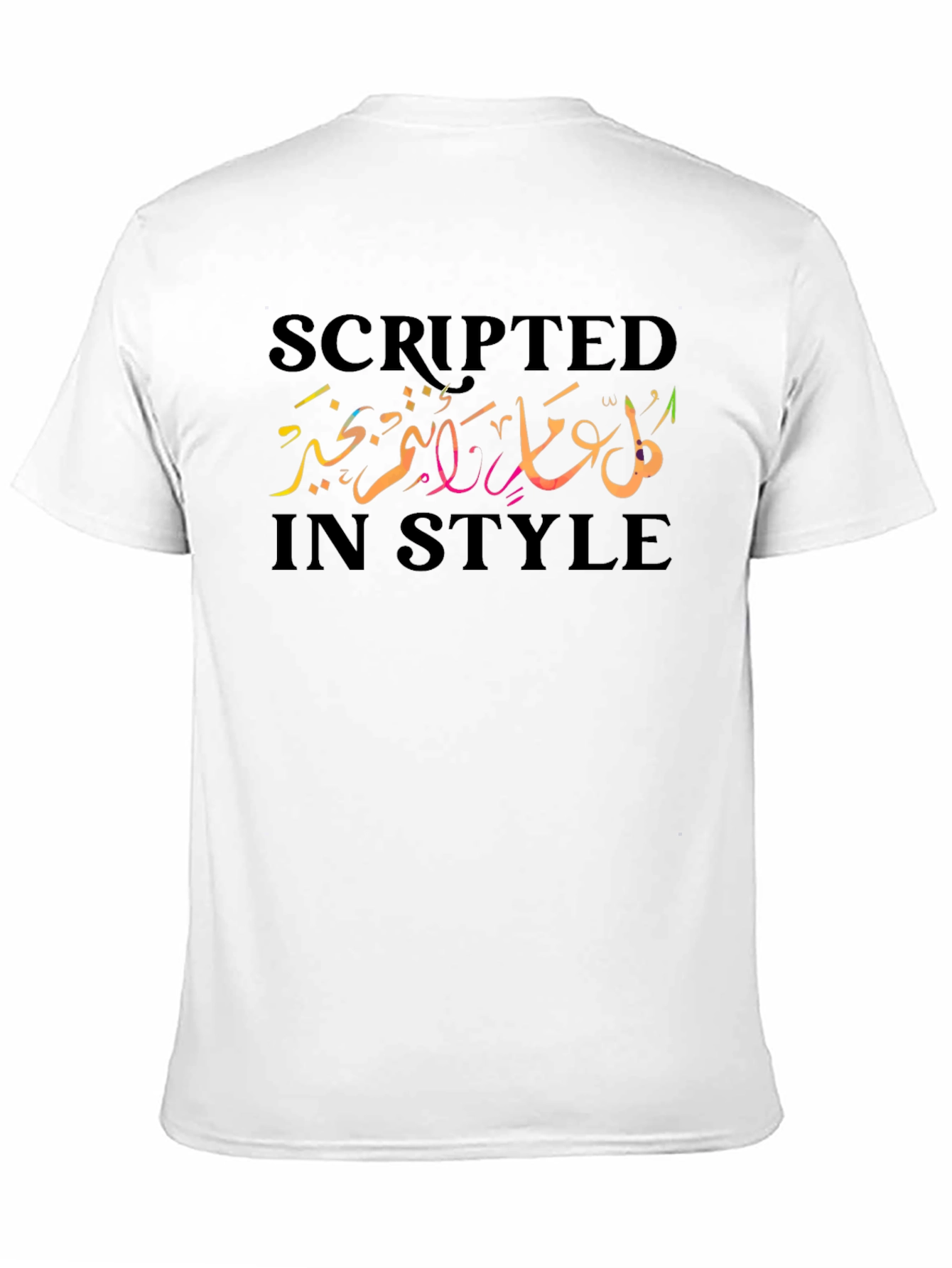 Scripted in Style Graphic Tee - Black