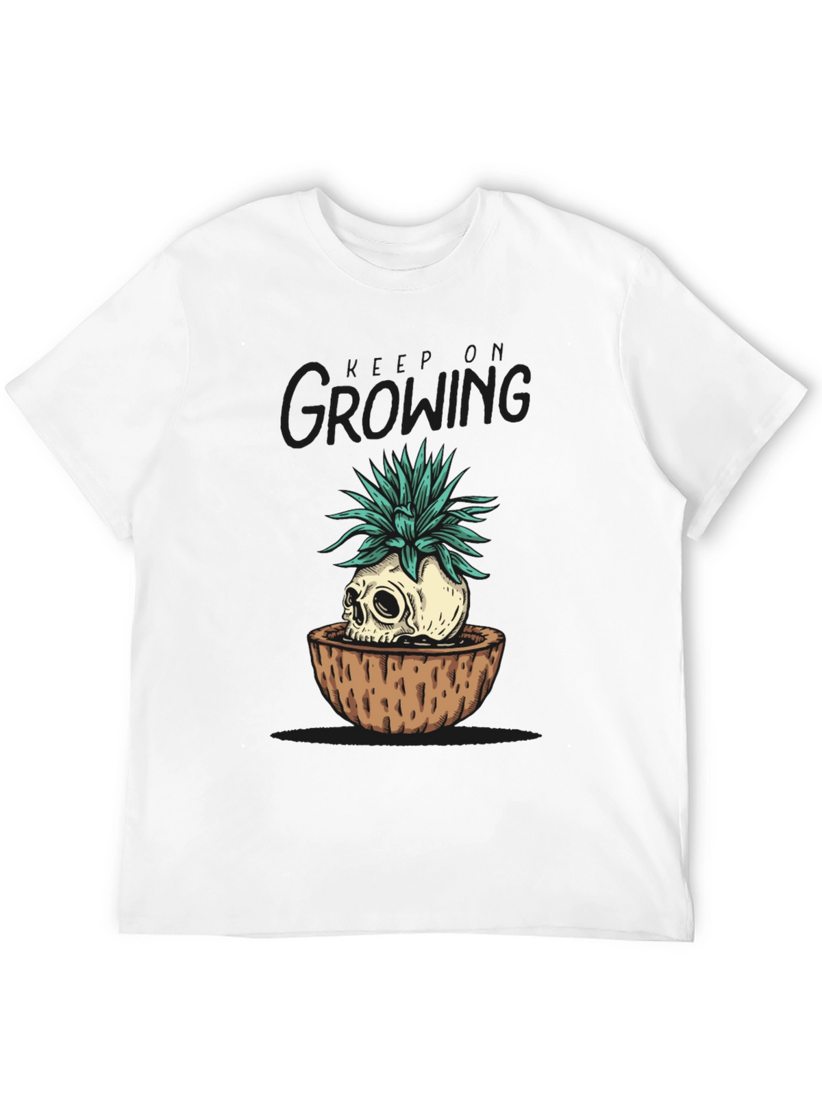 Skull Planter Graphic Tee - Growing Dead Things
