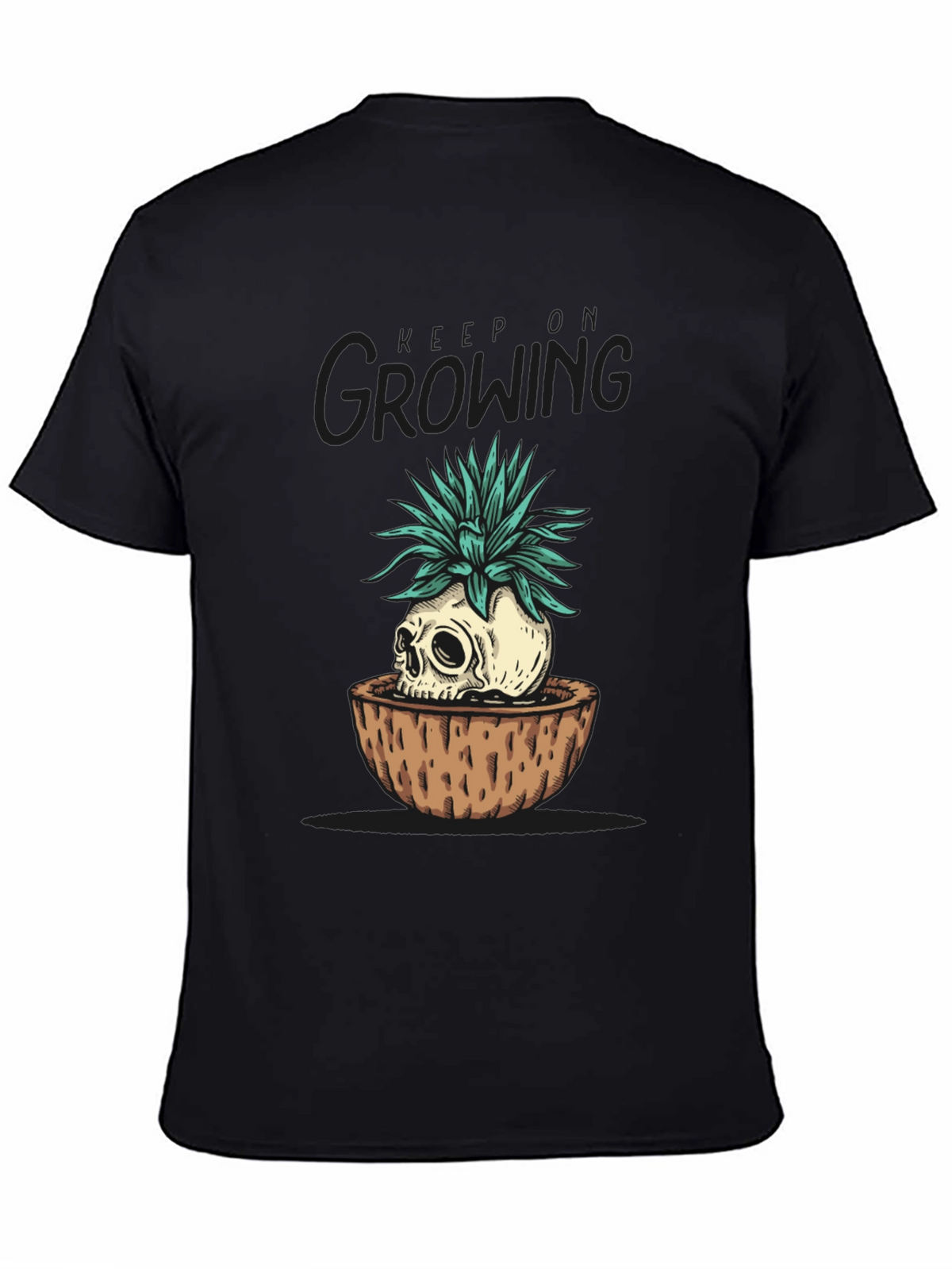 Skull Planter Graphic Tee - Growing Dead Things