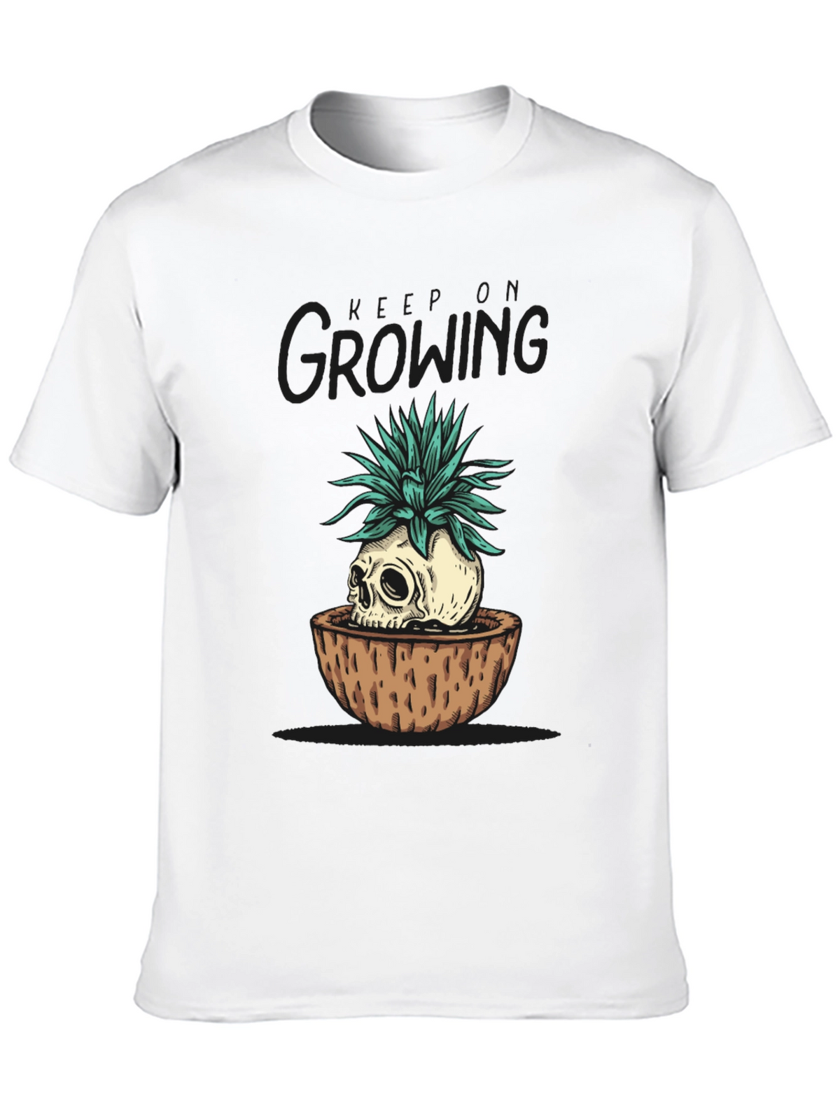Skull Planter Graphic Tee - Growing Dead Things