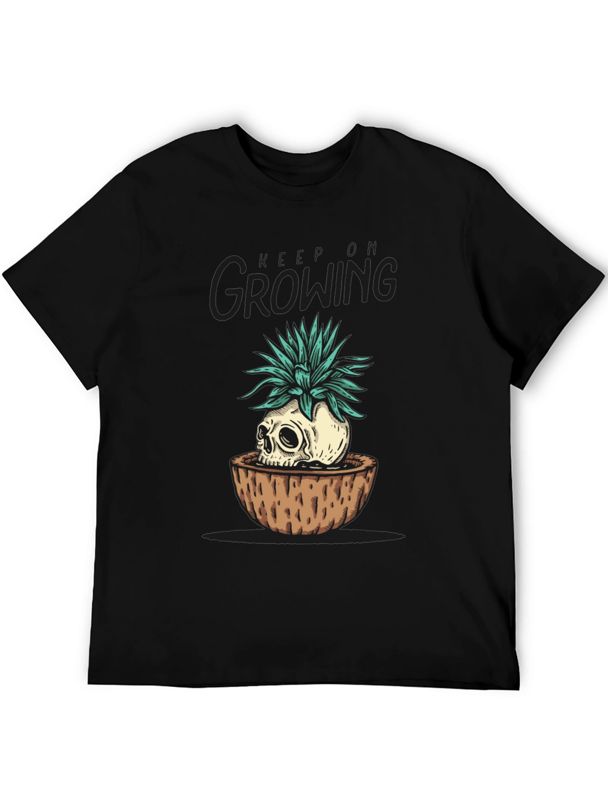 Skull Planter Graphic Tee - Growing Dead Things