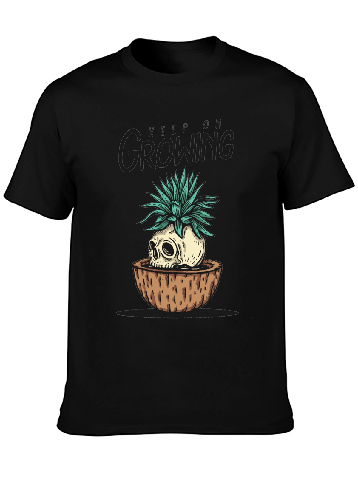 Skull Planter Graphic Tee - Growing Dead Things